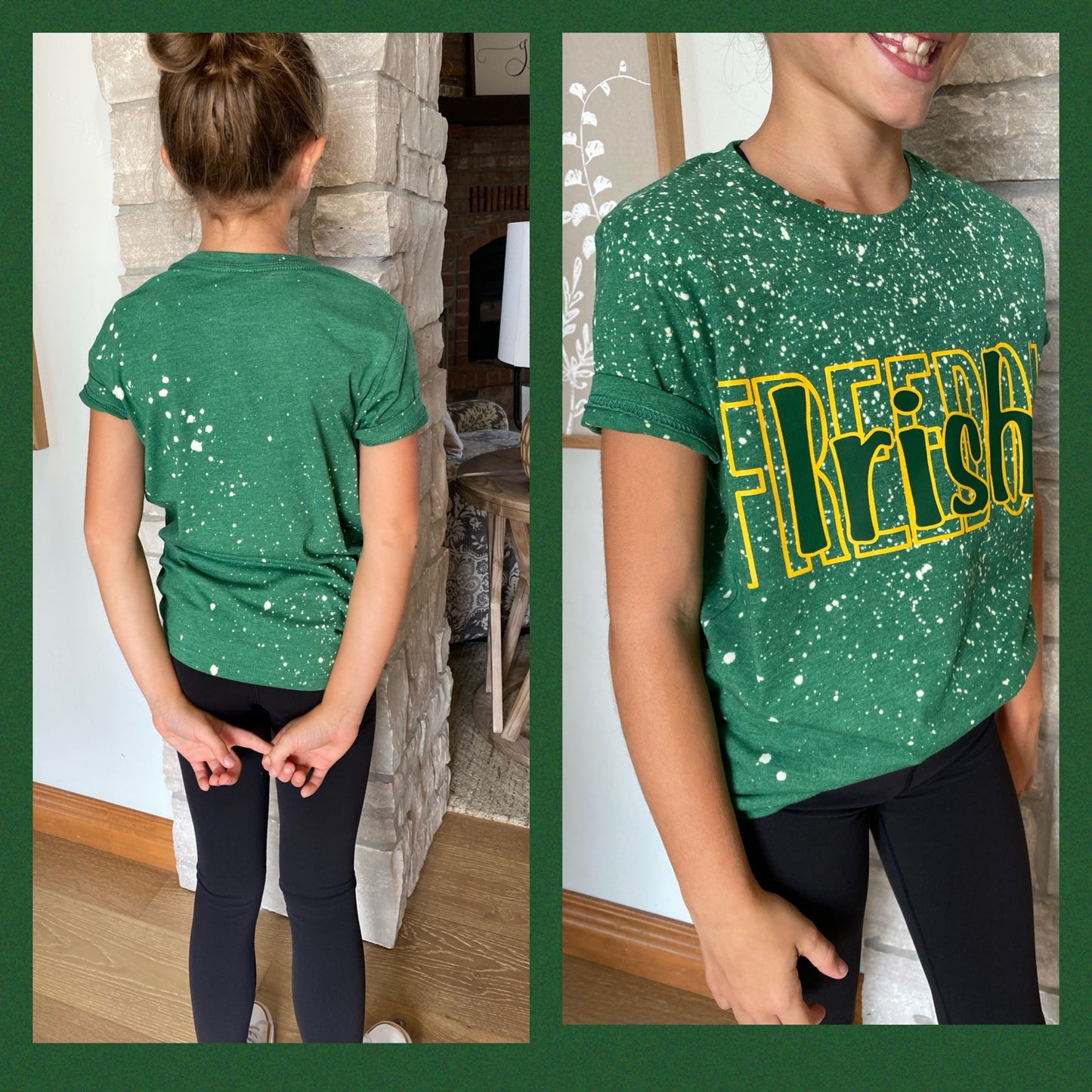 Freedom Youth Bleached Grass Green Tee