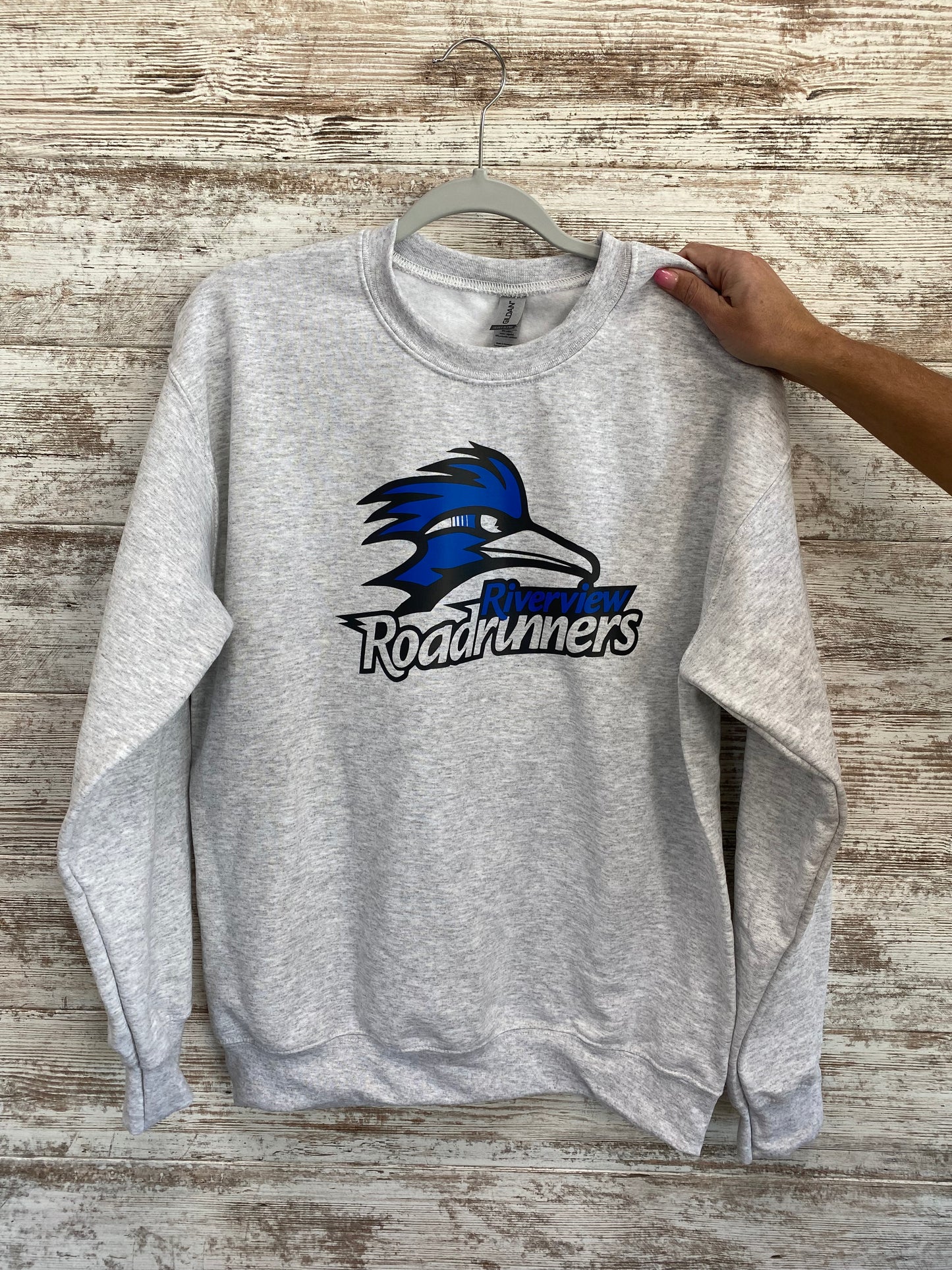 Riverview Roadrunners Ash Grey Crewneck