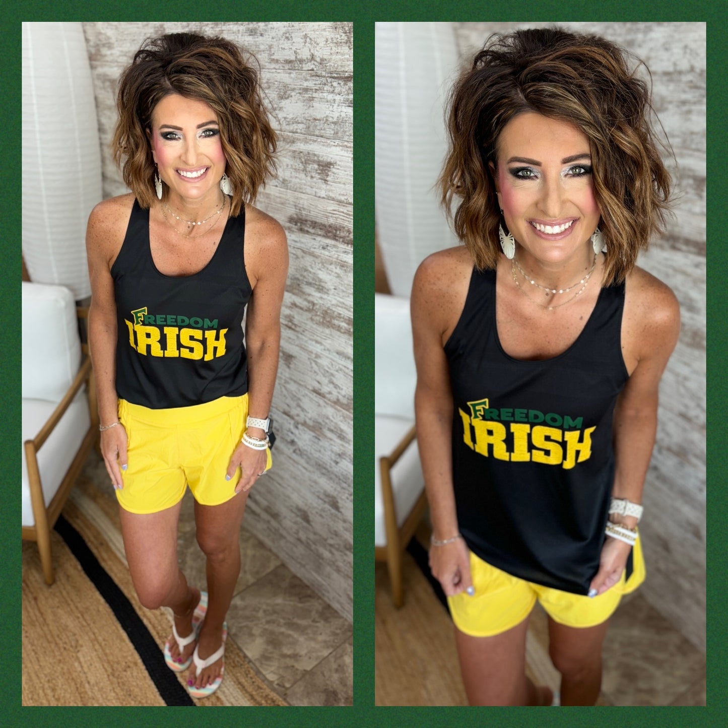 Freedom Irish Black Sport Tank
