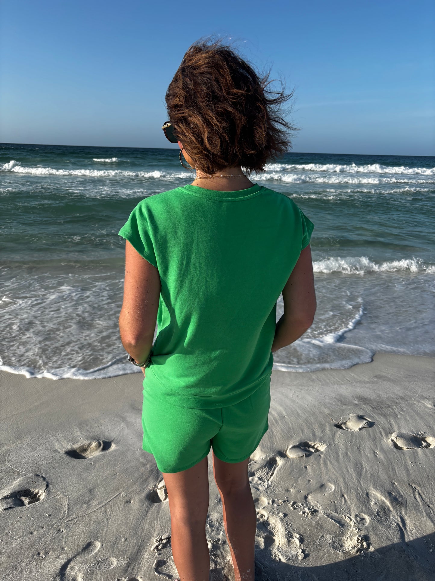 Green Pop French Terry Comfort Set