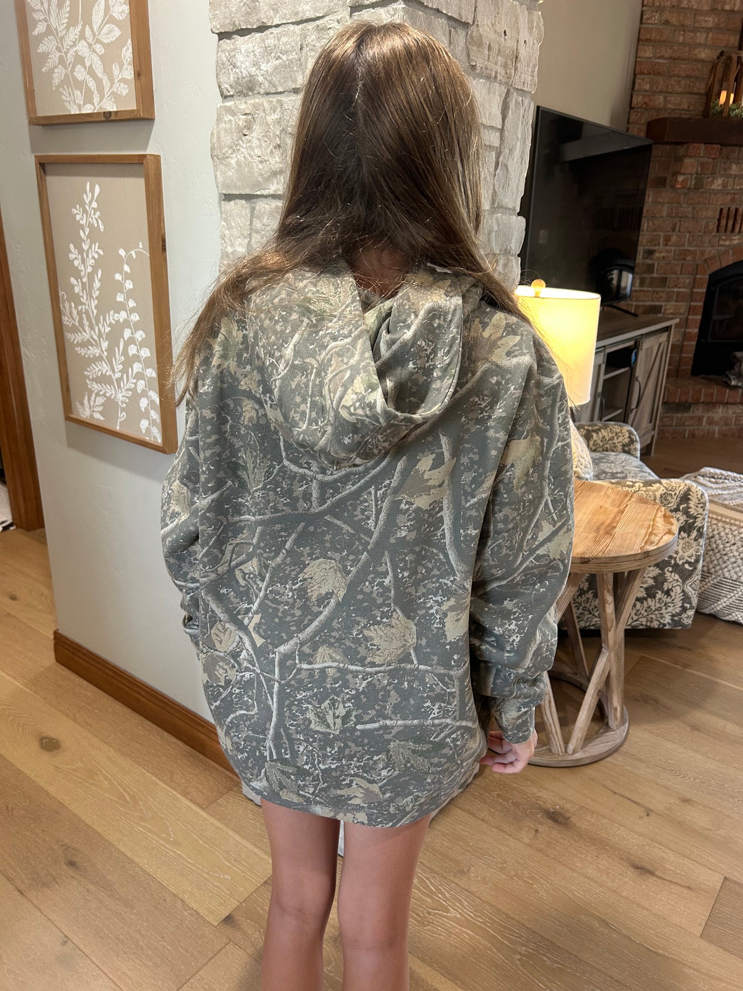 Packers Football Deadwood Camo Independent Trading Youth Hoodie ~