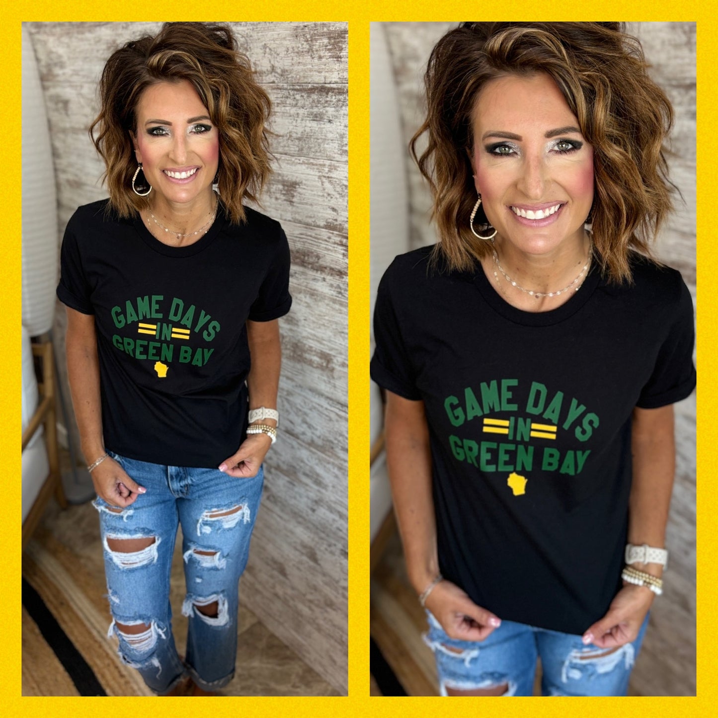 Game Days in Green Bay Bella Tee ~ 2 Colors
