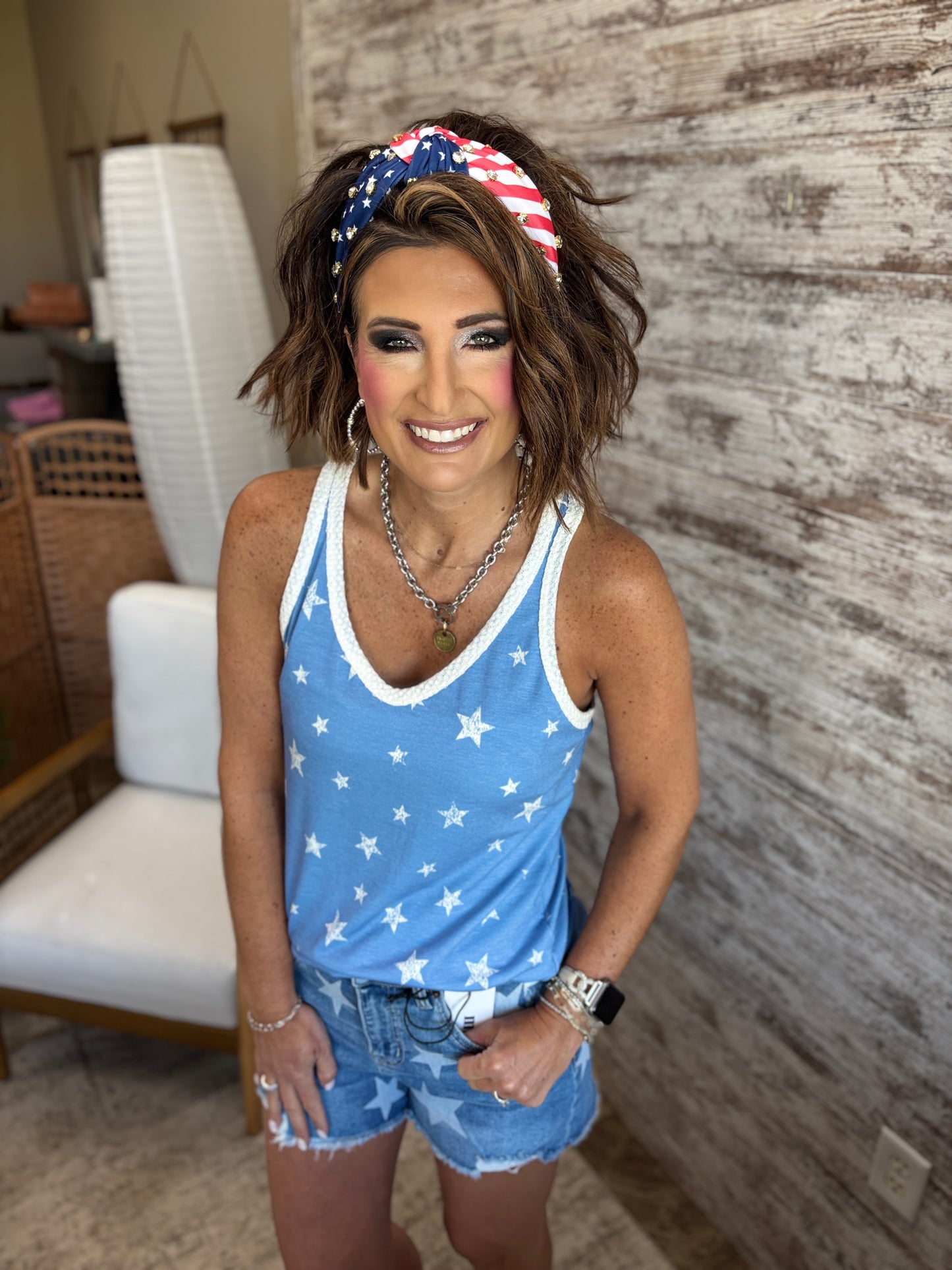 American Flag Knot Headband **RESTOCKED**