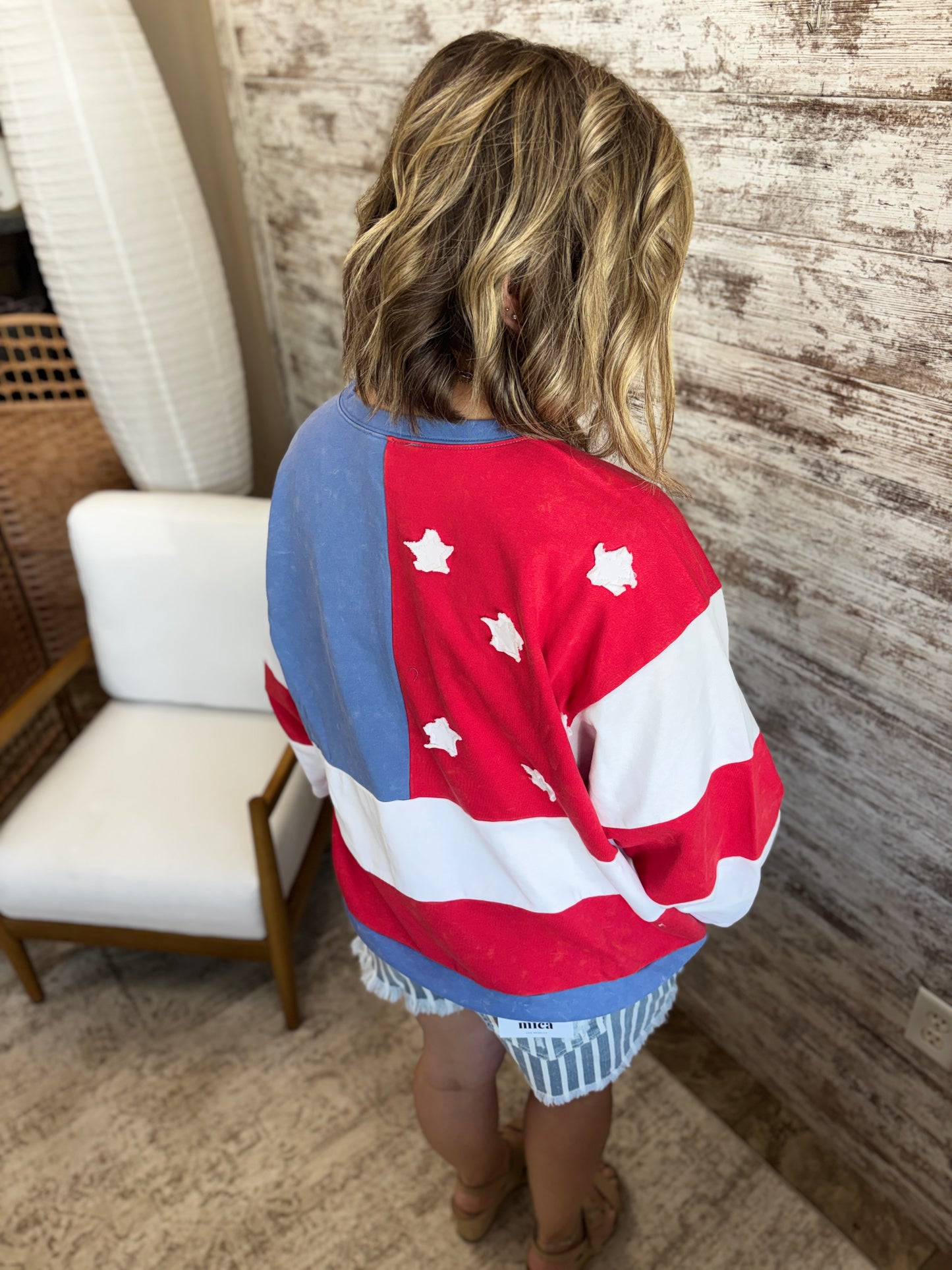 Americana Flag Crew Neck