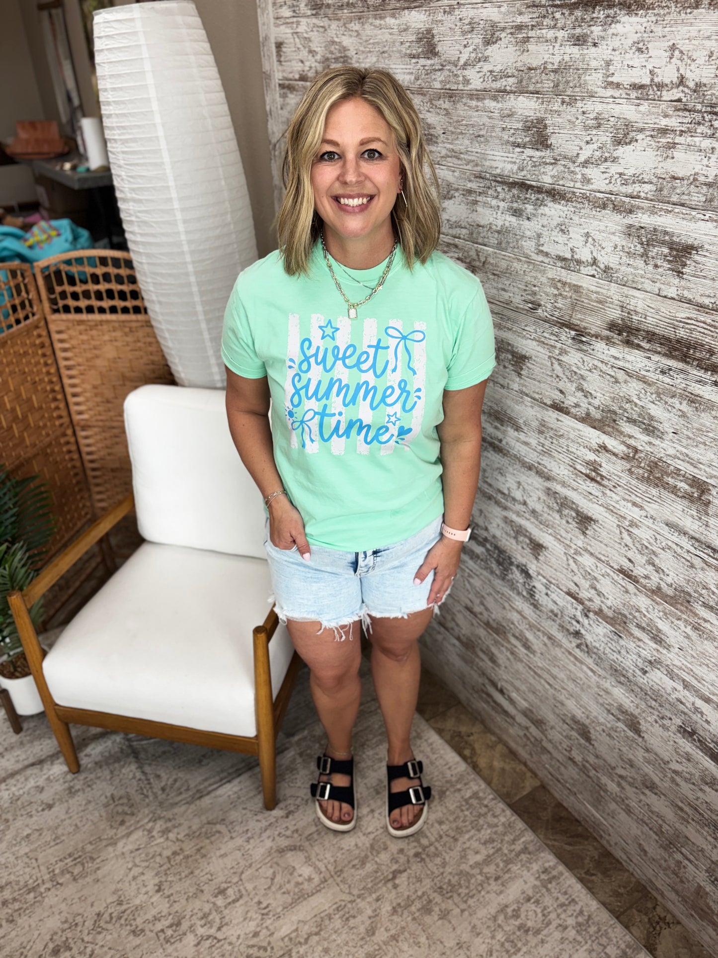 Sweet Summer Time Island Reef Comfort Colors Tee