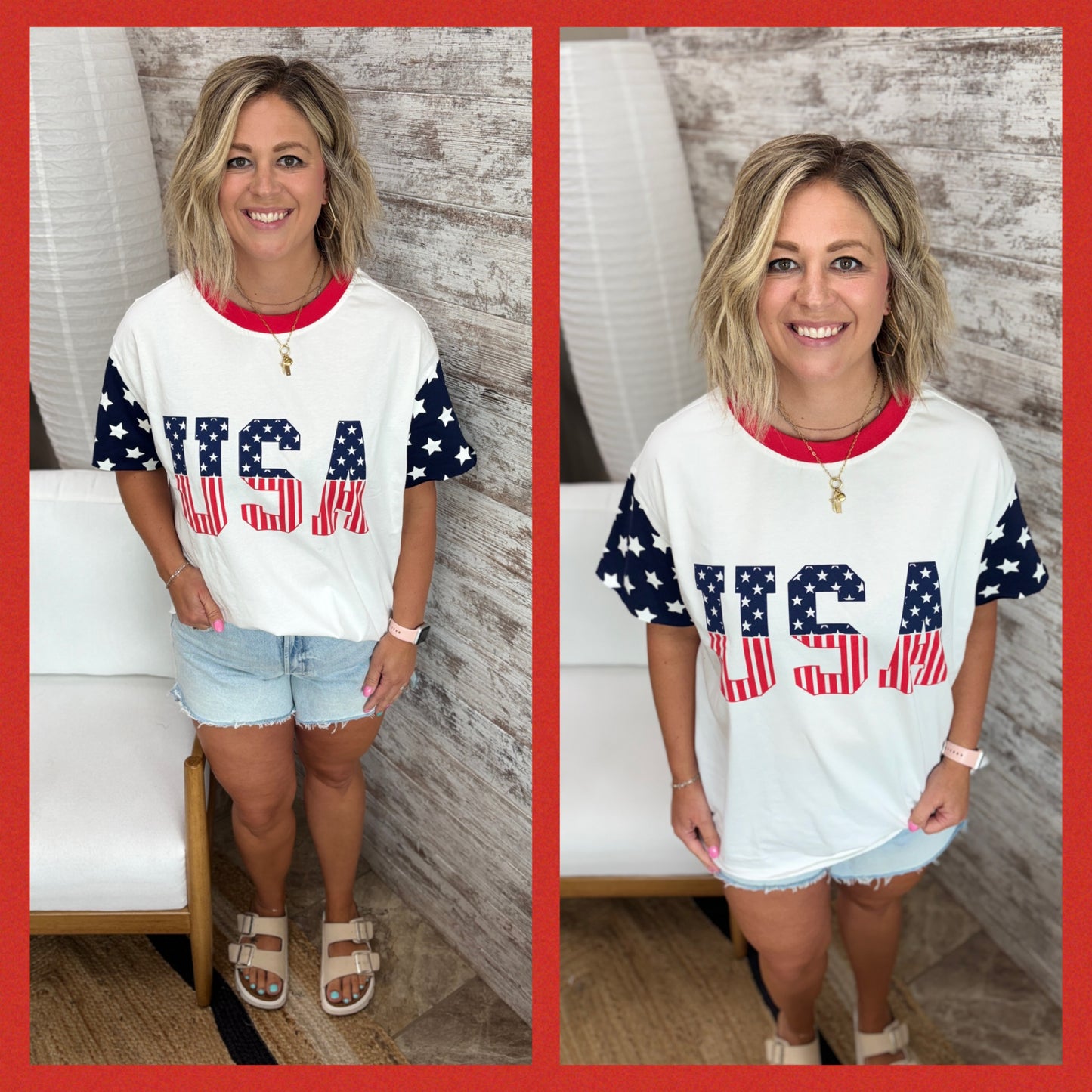 All American USA Girl Oversize Tee