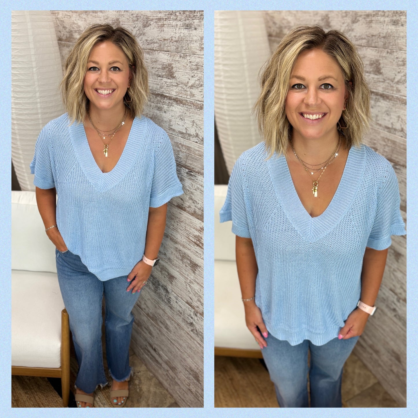 Dolman Sleeve V Neck Sweater ~ 2 Colors