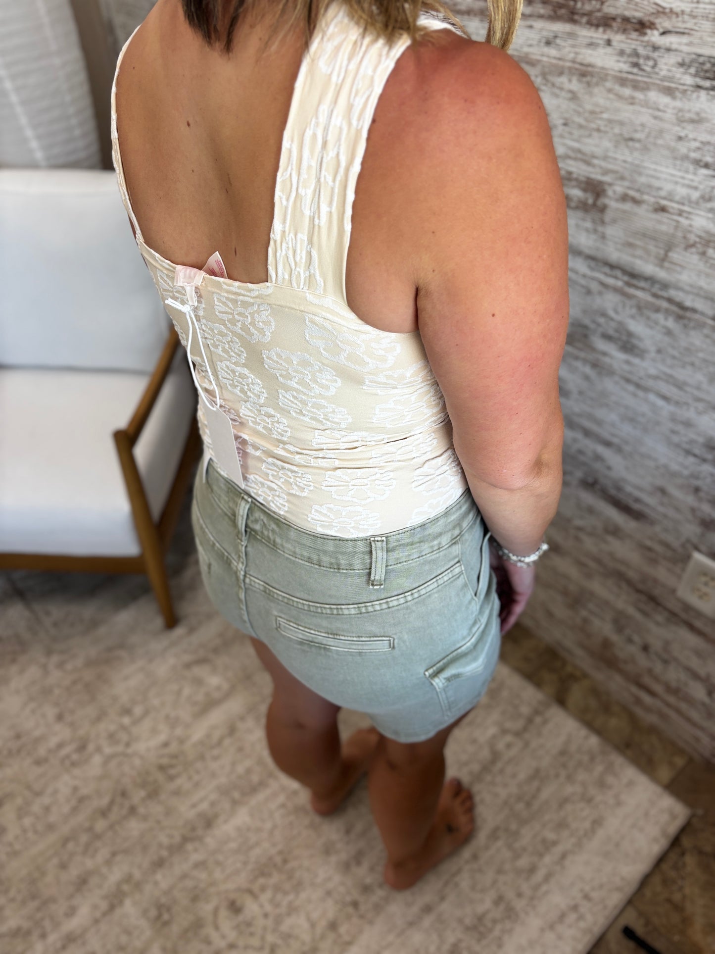 Oatmeal Two Tone Seamless Tank