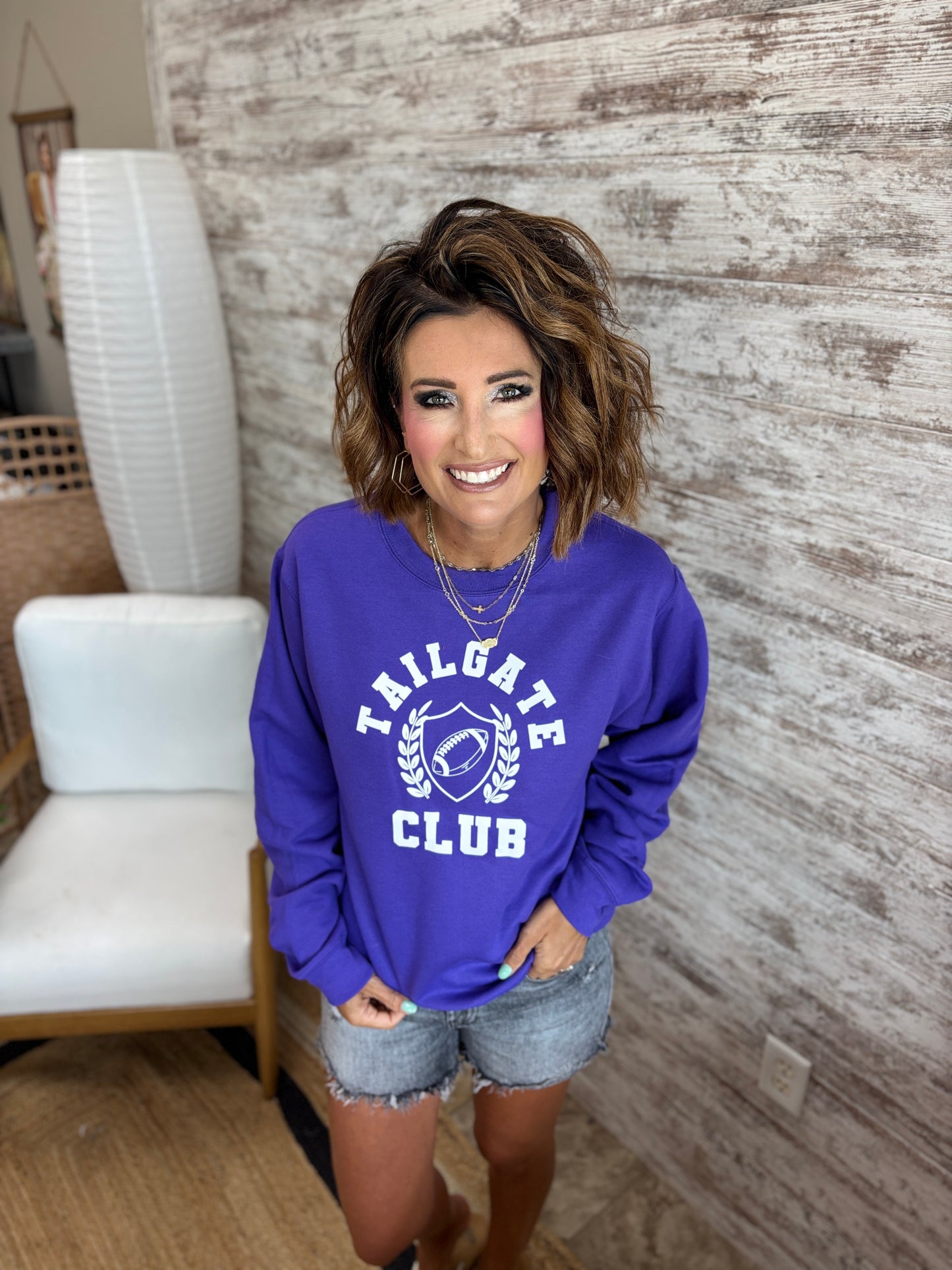Tailgate Club Port and Co Crew Neck-Customizable