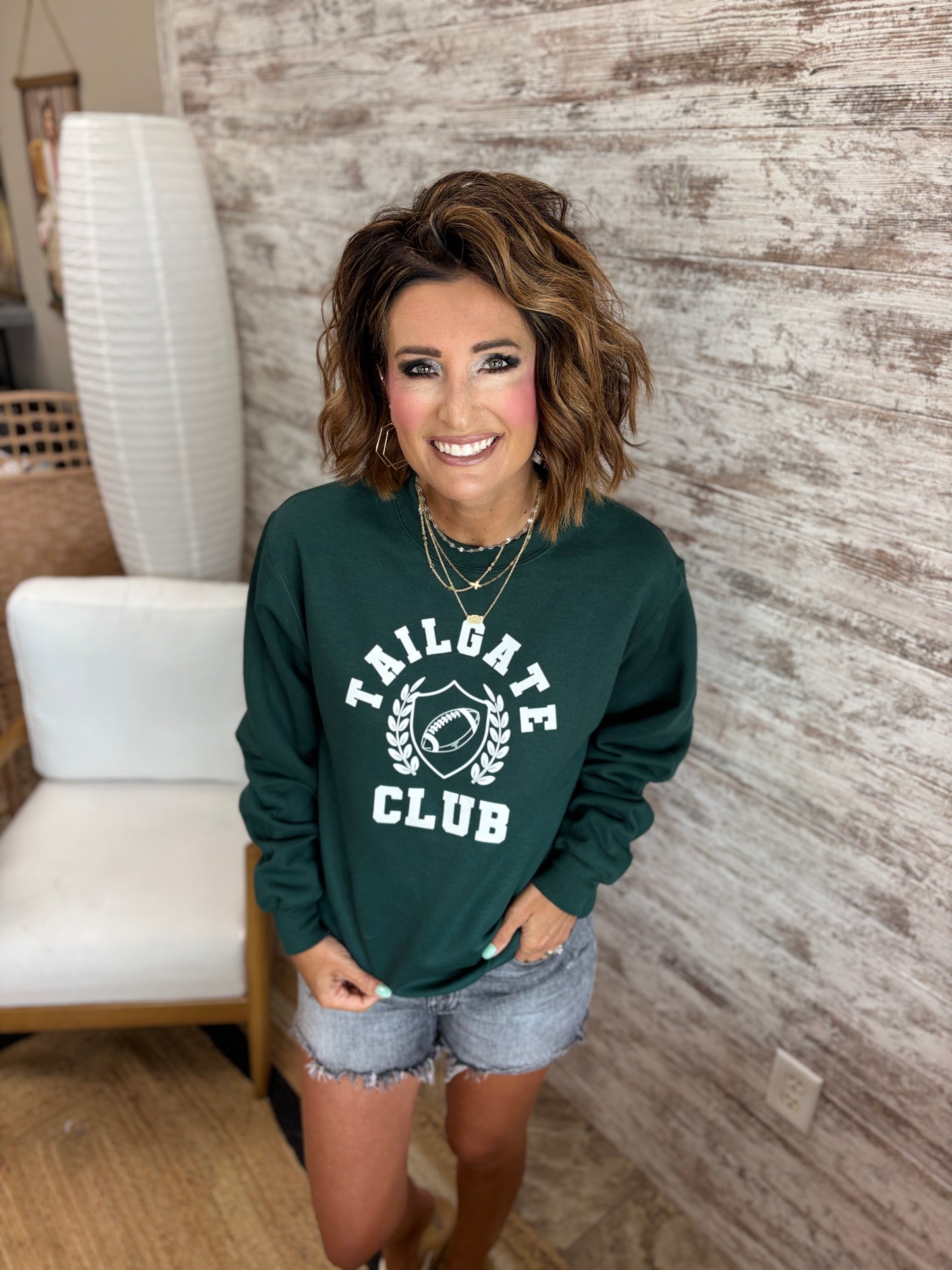 Tailgate Club Port and Co Crew Neck-Customizable