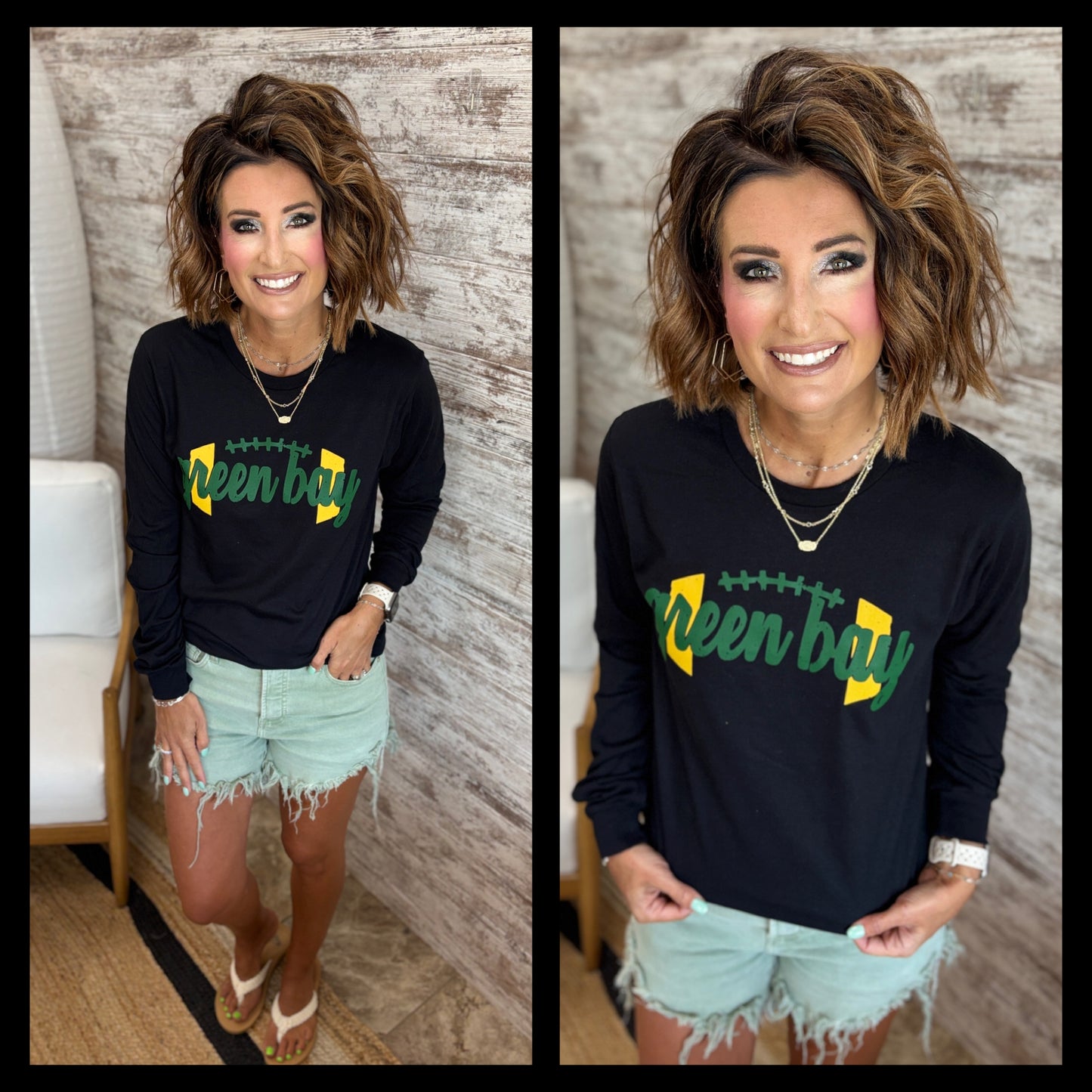 Green Bay Bella Long Sleeve ~ 2 Colors