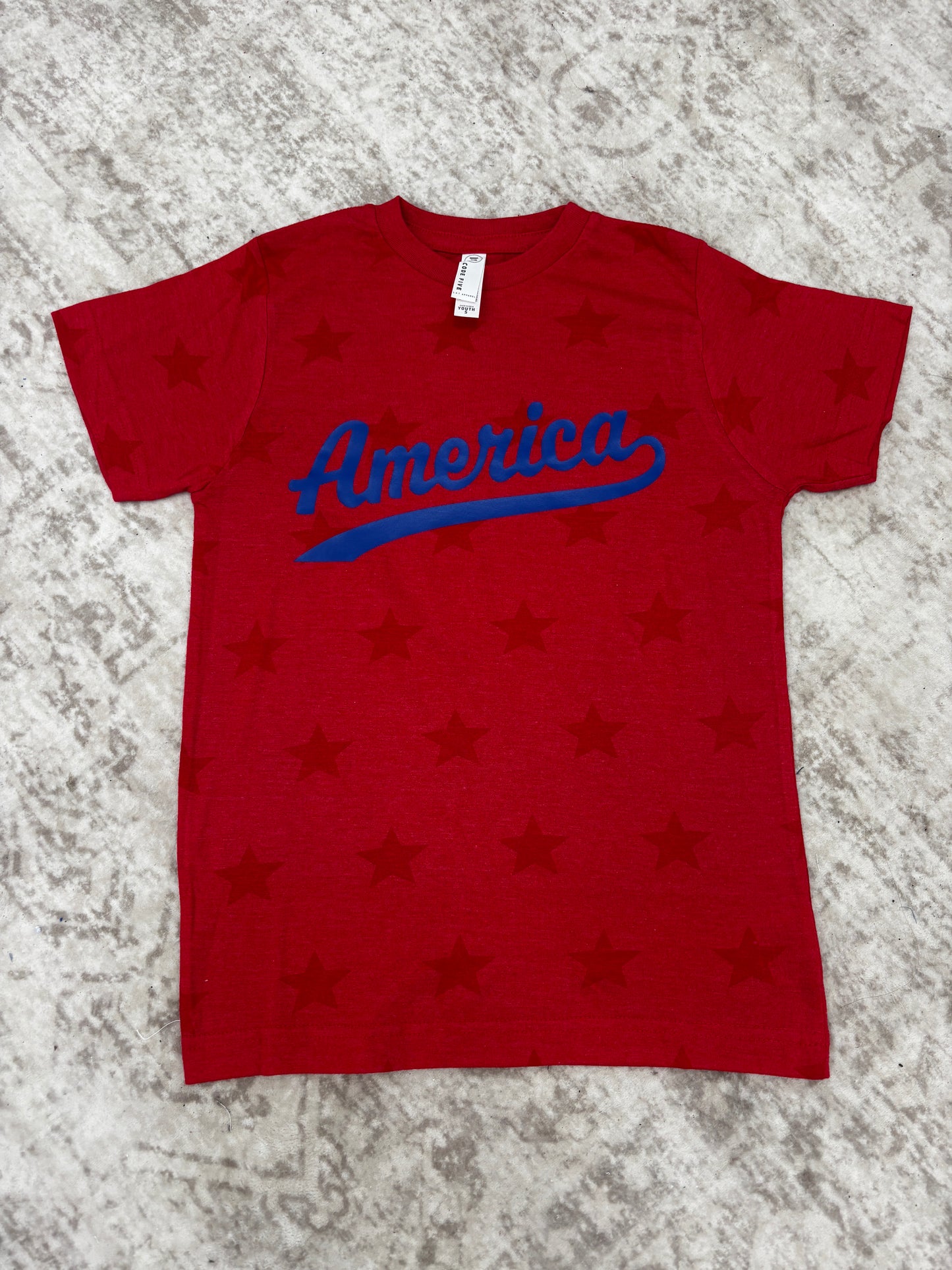 America Star Tee ~ Youth ~ 2 Colors