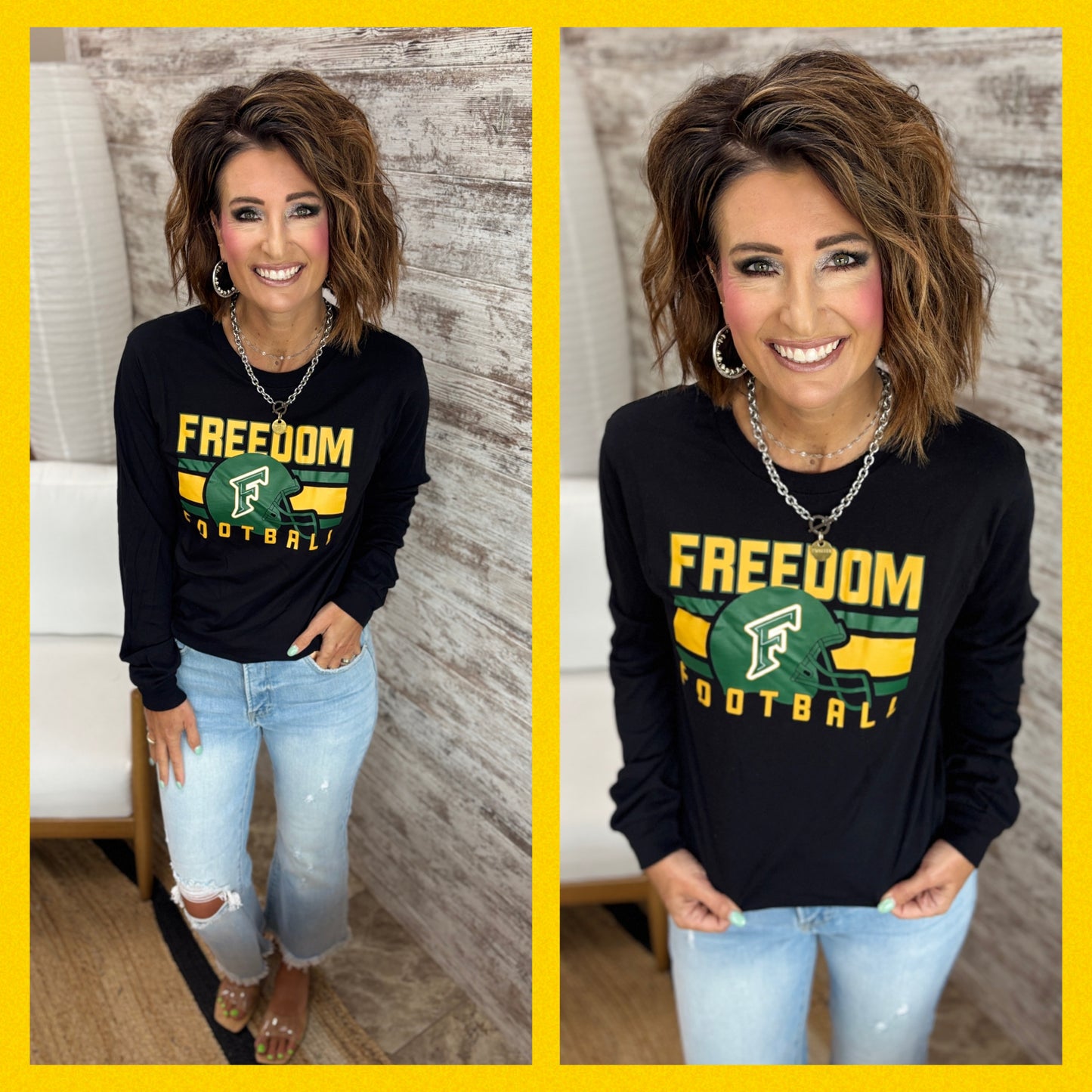 Freedom Irish Football Unisex Bella Canvas Long Sleeve ~ 2 Colors