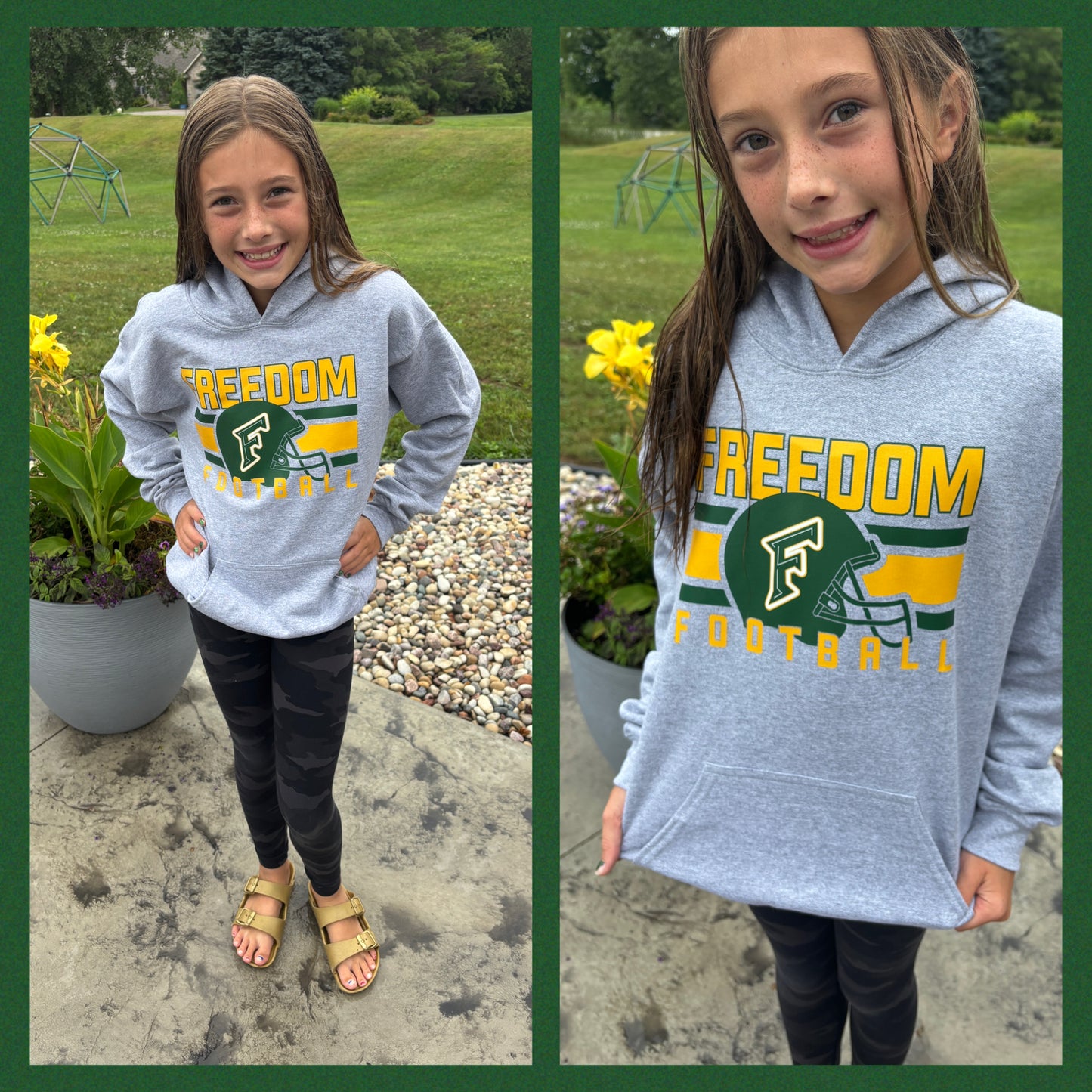 Freedom Irish Football Port & Company Hoodie ~ 2 Colors ~ Youth and Adult