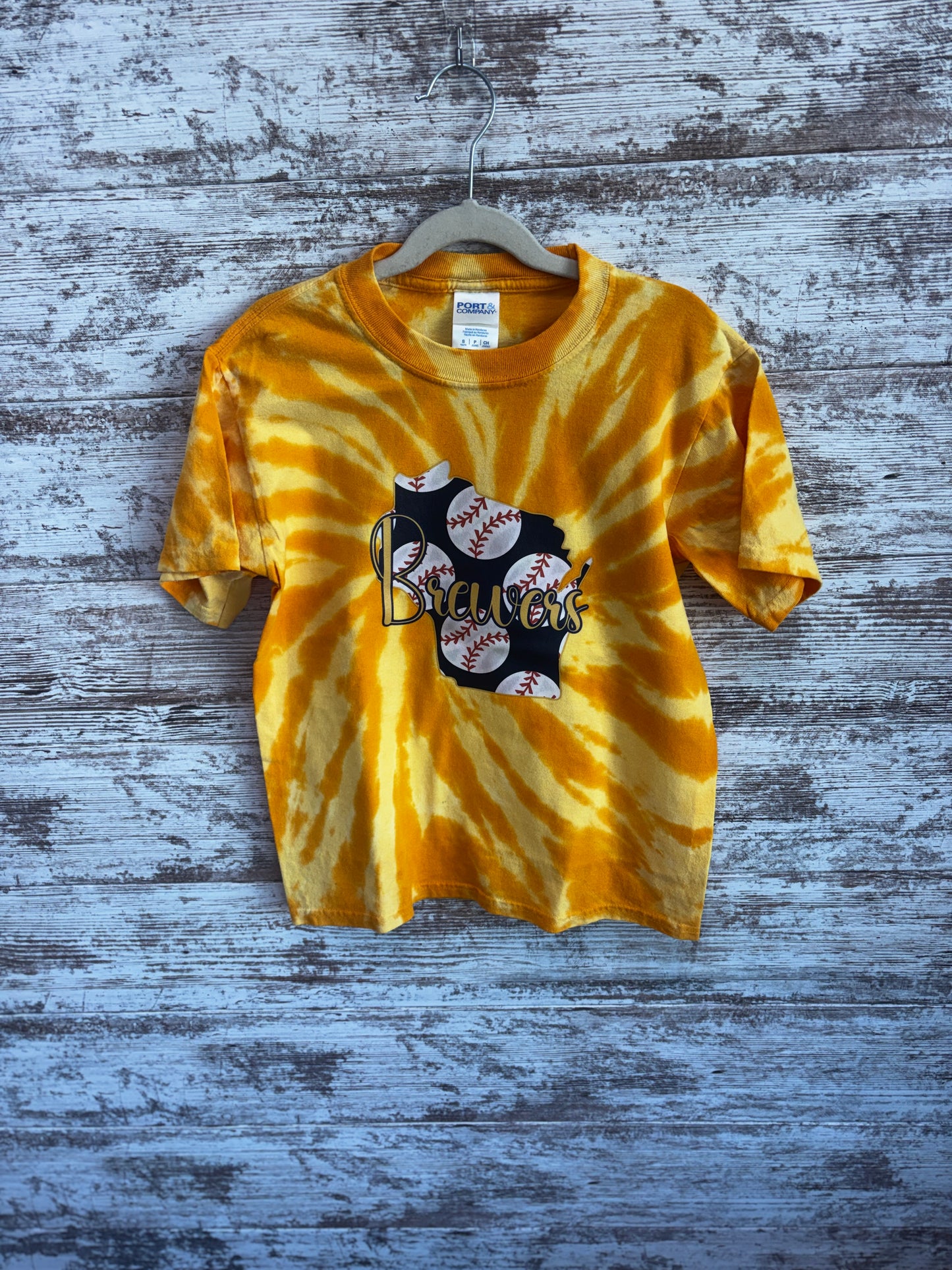 Final Sale Brewer Port & Company Youth Tie Die Tee