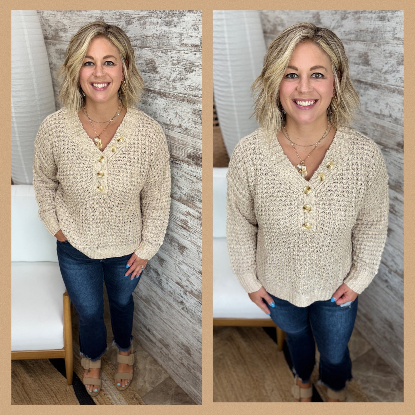Chunky Waffle Sweater ~ 3 Colors