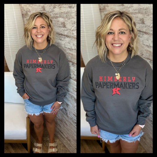 Kimberly Papermakers Gildan Charcoal Crew ~ Youth and Adult