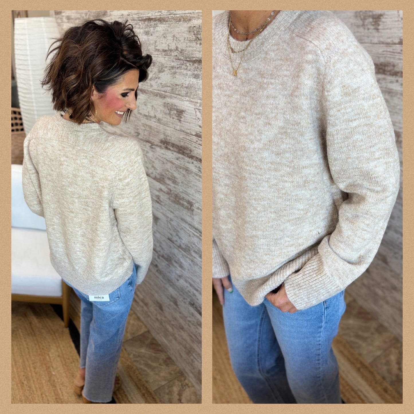 Taupe Relaxed Every Day Sweater