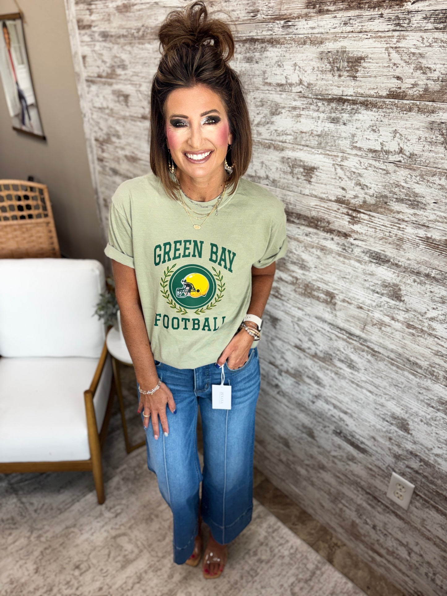 Green Bay Packers Sandstone Comfort Colors Tee