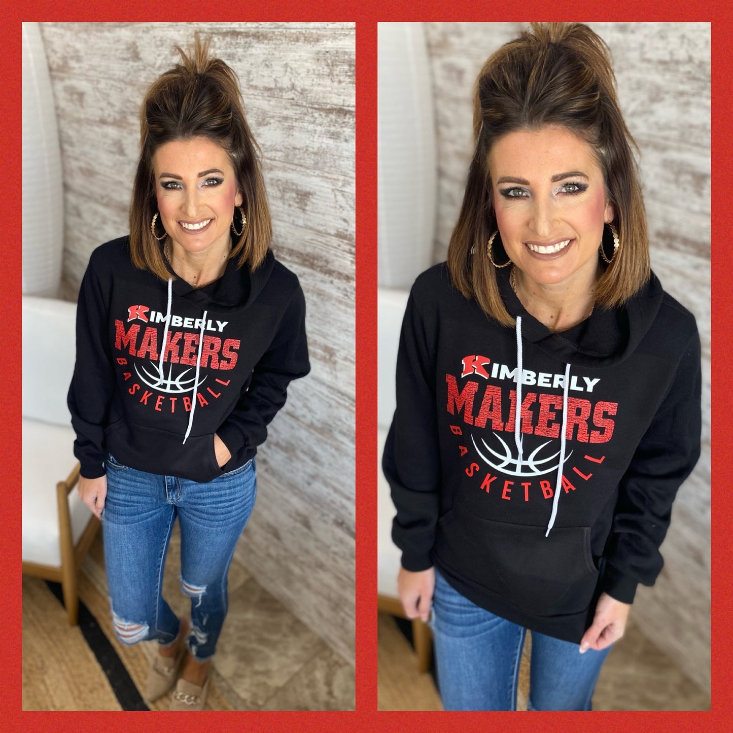 Kimberly Basketball Bella Hoodie