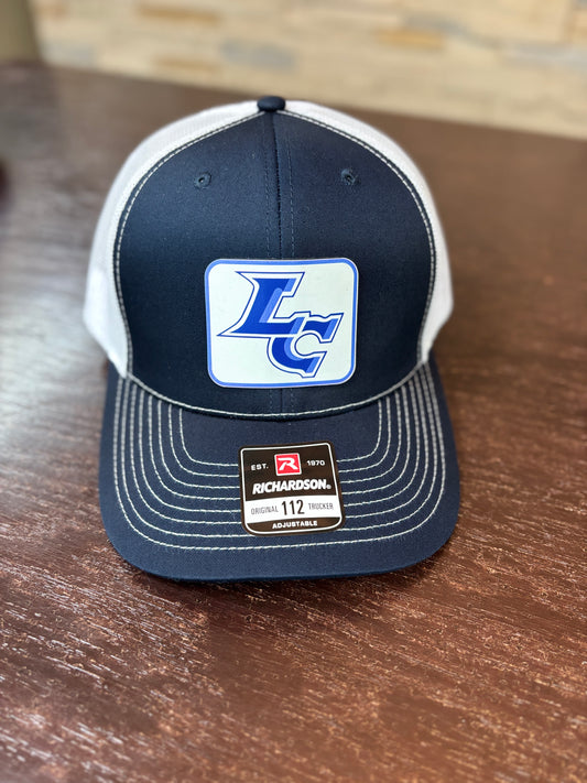 Little Chute Colored Patch Navy Trucker Hat