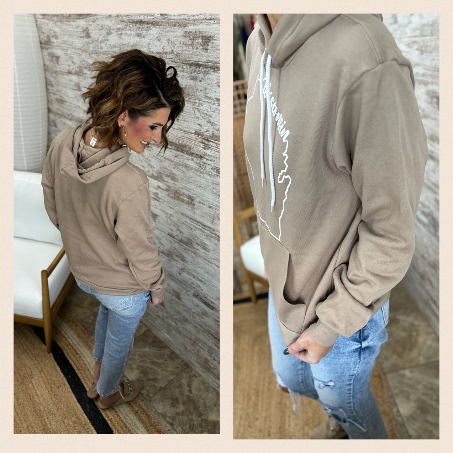 Bella Sponge Hoodie in Wisconsin Designs