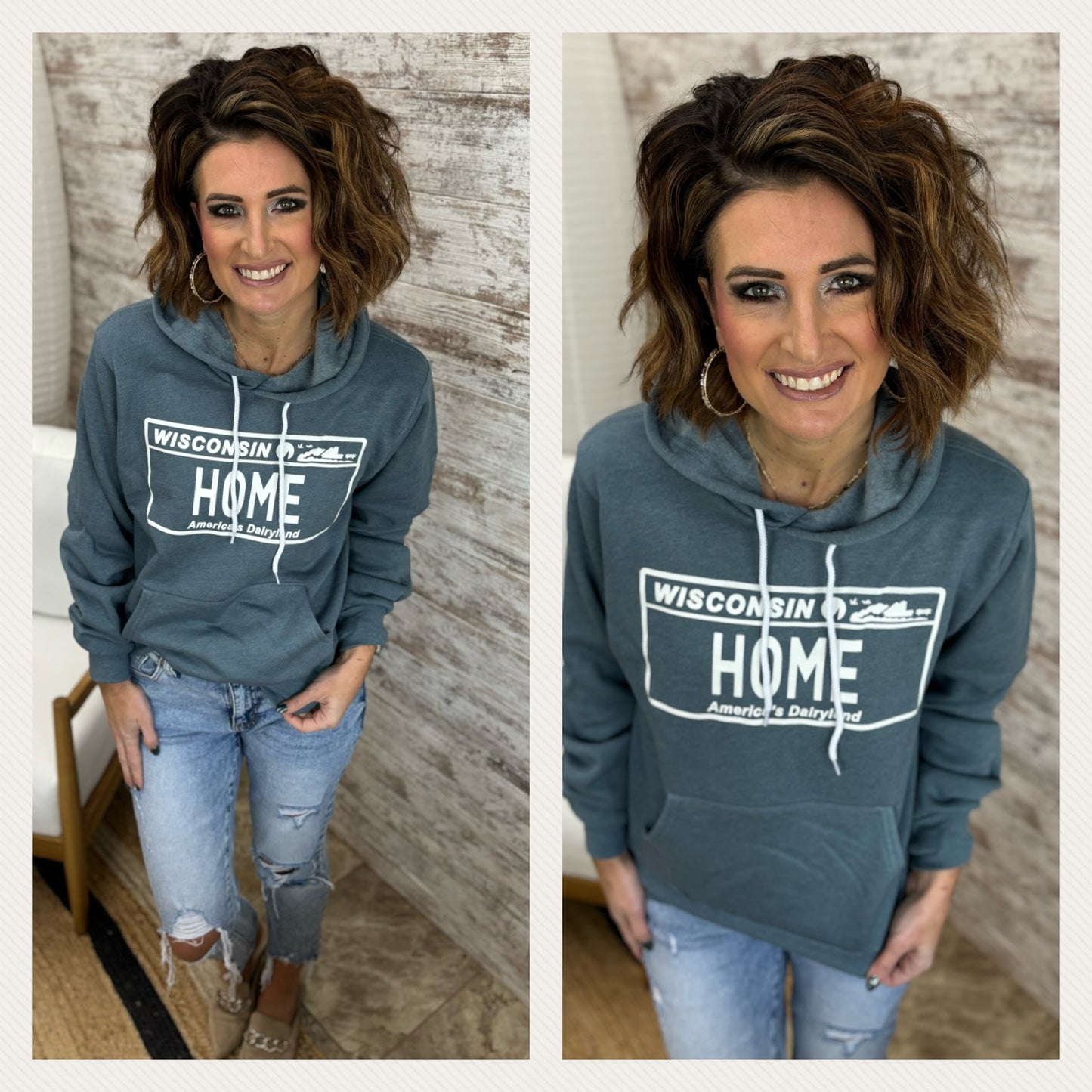 Bella Sponge Hoodie in Wisconsin Designs
