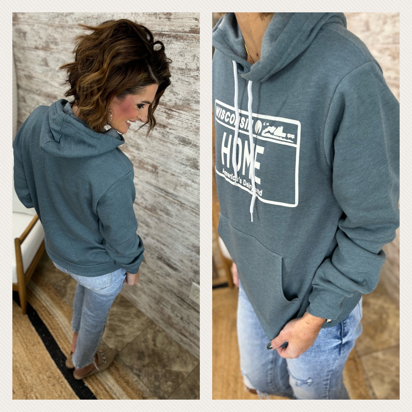 Bella Sponge Hoodie in Wisconsin Designs