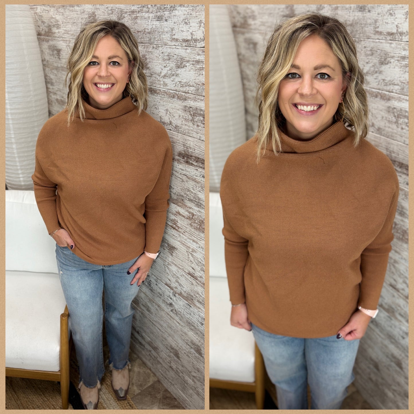 Dolman Sleeve Tunic Sweater ~ 2 Colors