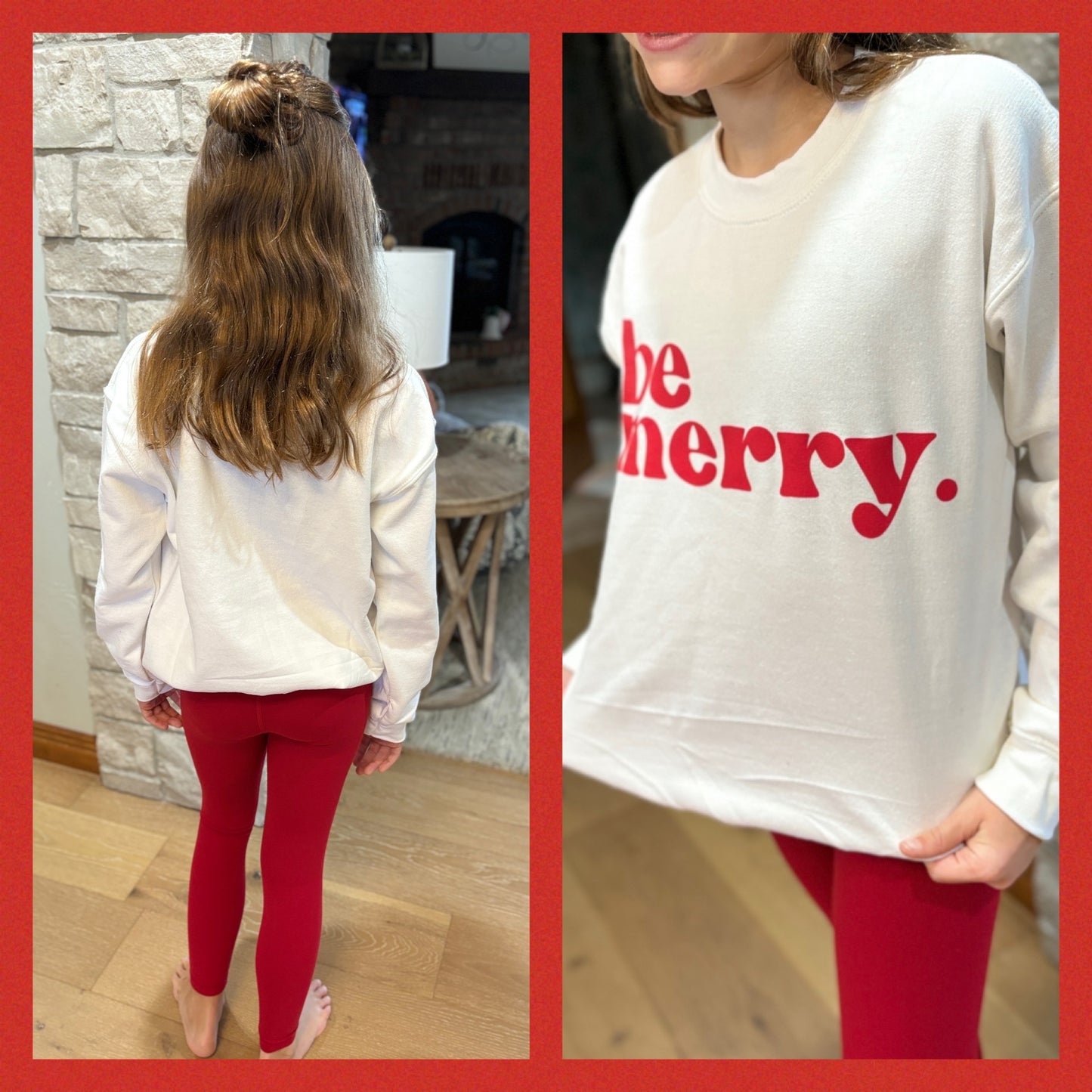 Be Merry Youth White Crewneck