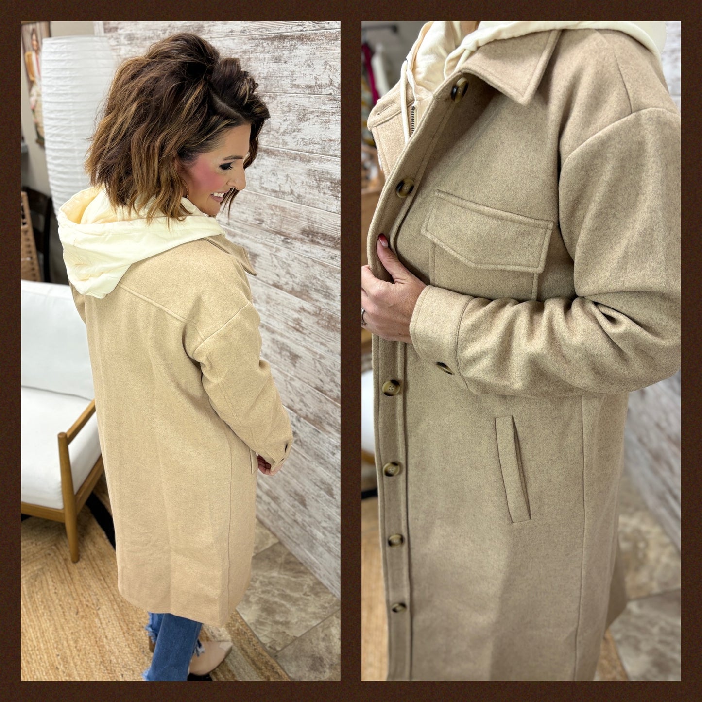 Twofer Jacket with Hood ~ 2 Colors