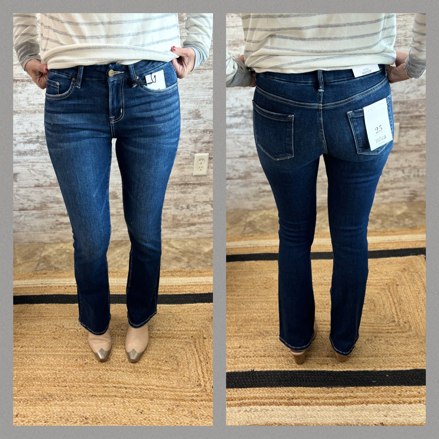 Mica Mid Rise Boot Cut Jean MDP-B511