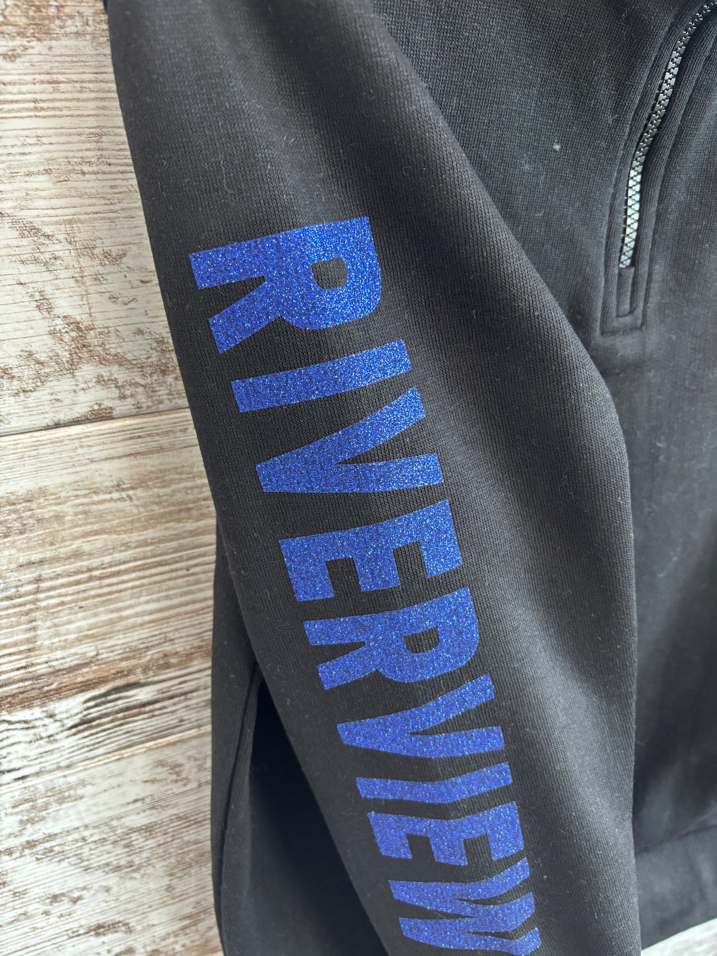 Riverview Glitter Youth Enza Black 1/4 Zip