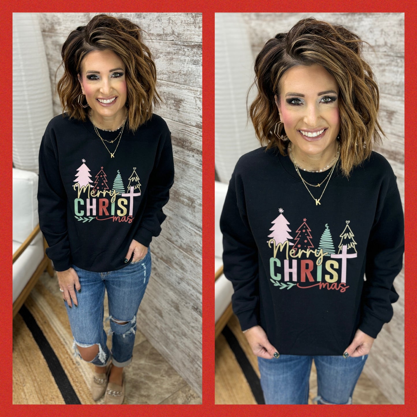 Merry Christmas Gildan Crew