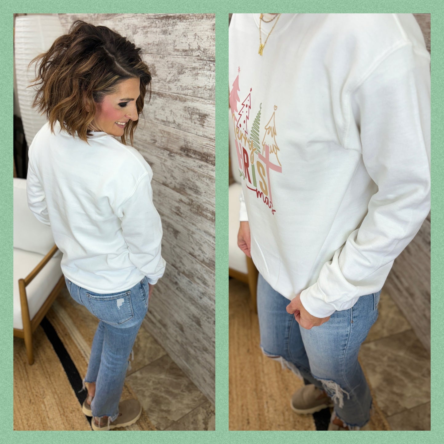 Merry Christmas Gildan Crew