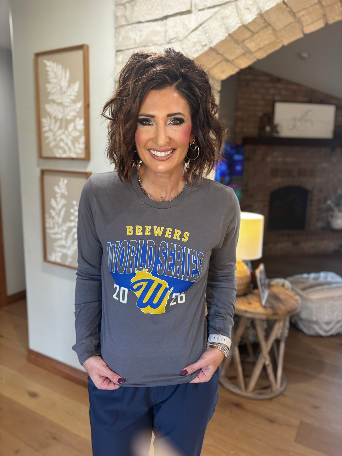 Brewers World Series Bella Canvas Asphalt Long Sleeve~ Unisex~