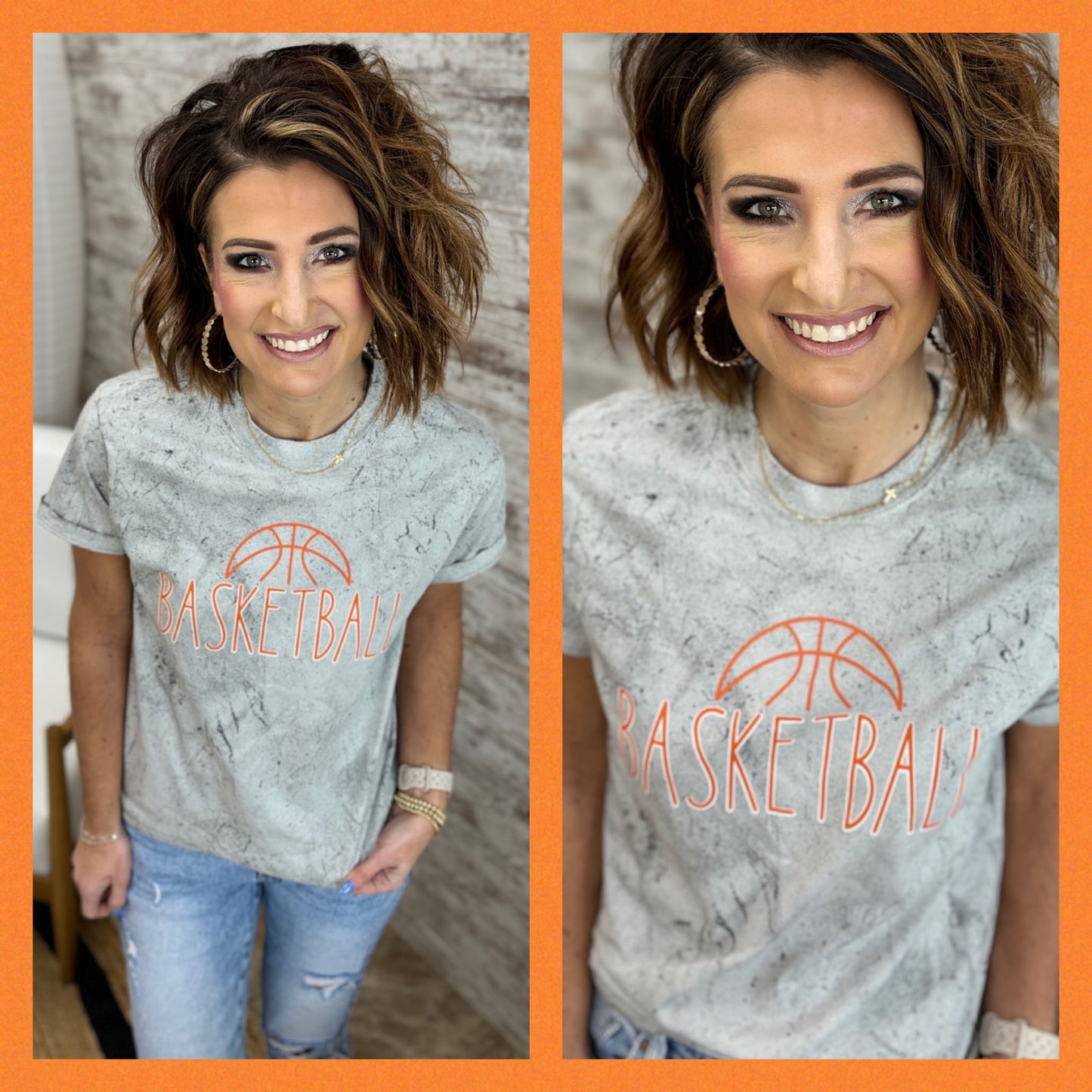 Basketball Grey Colorblast Tee