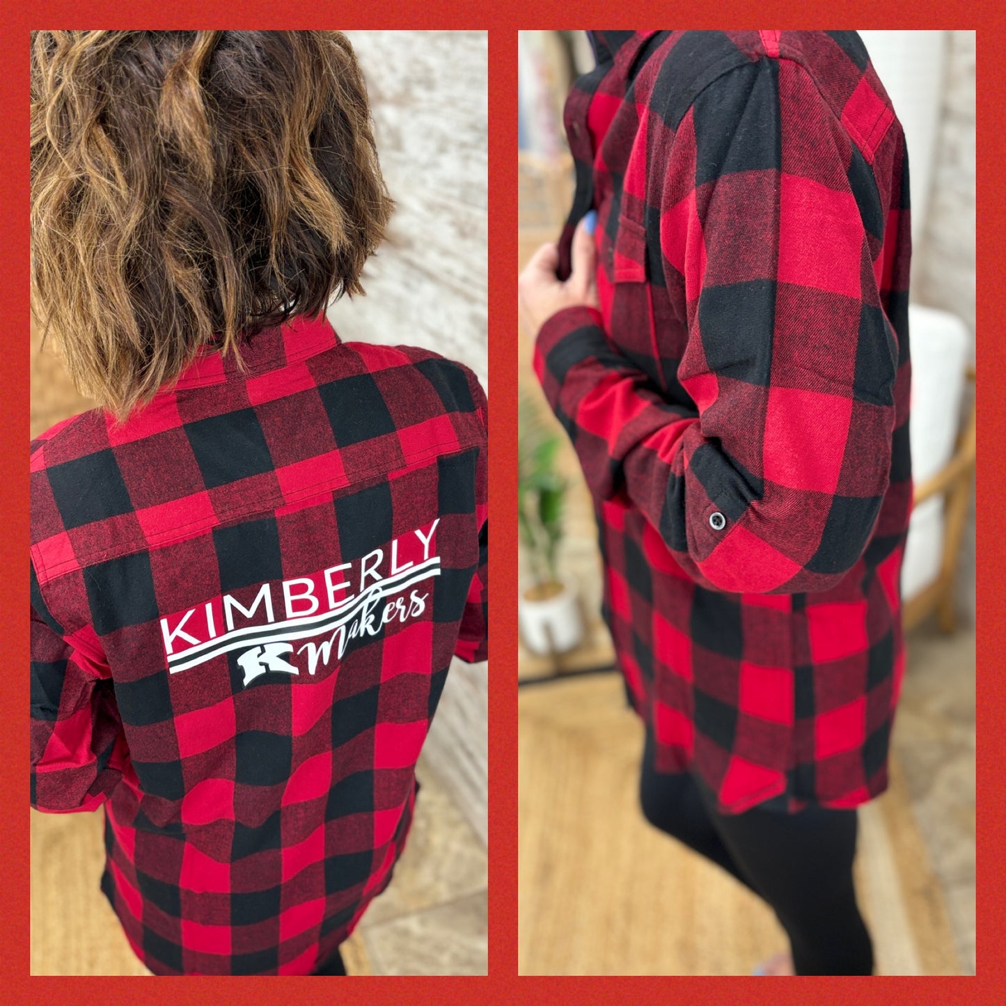 Kimberly Red Plaid Flannel