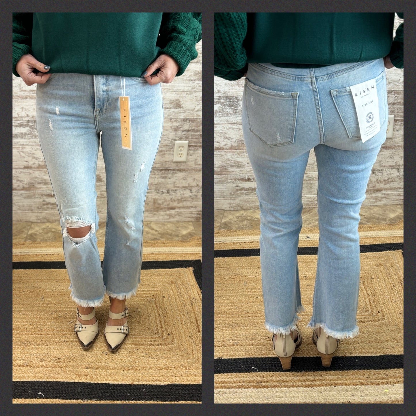 Risen High Rise Crop Bootcut RDP5051