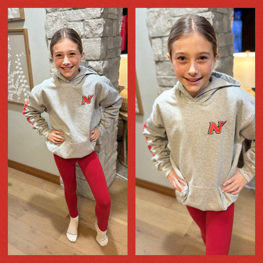 Neenah Rockets Youth Gildan Grey Hoodie