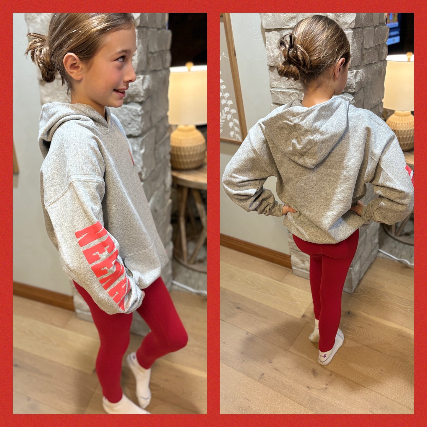 Neenah Rockets Youth Gildan Grey Hoodie