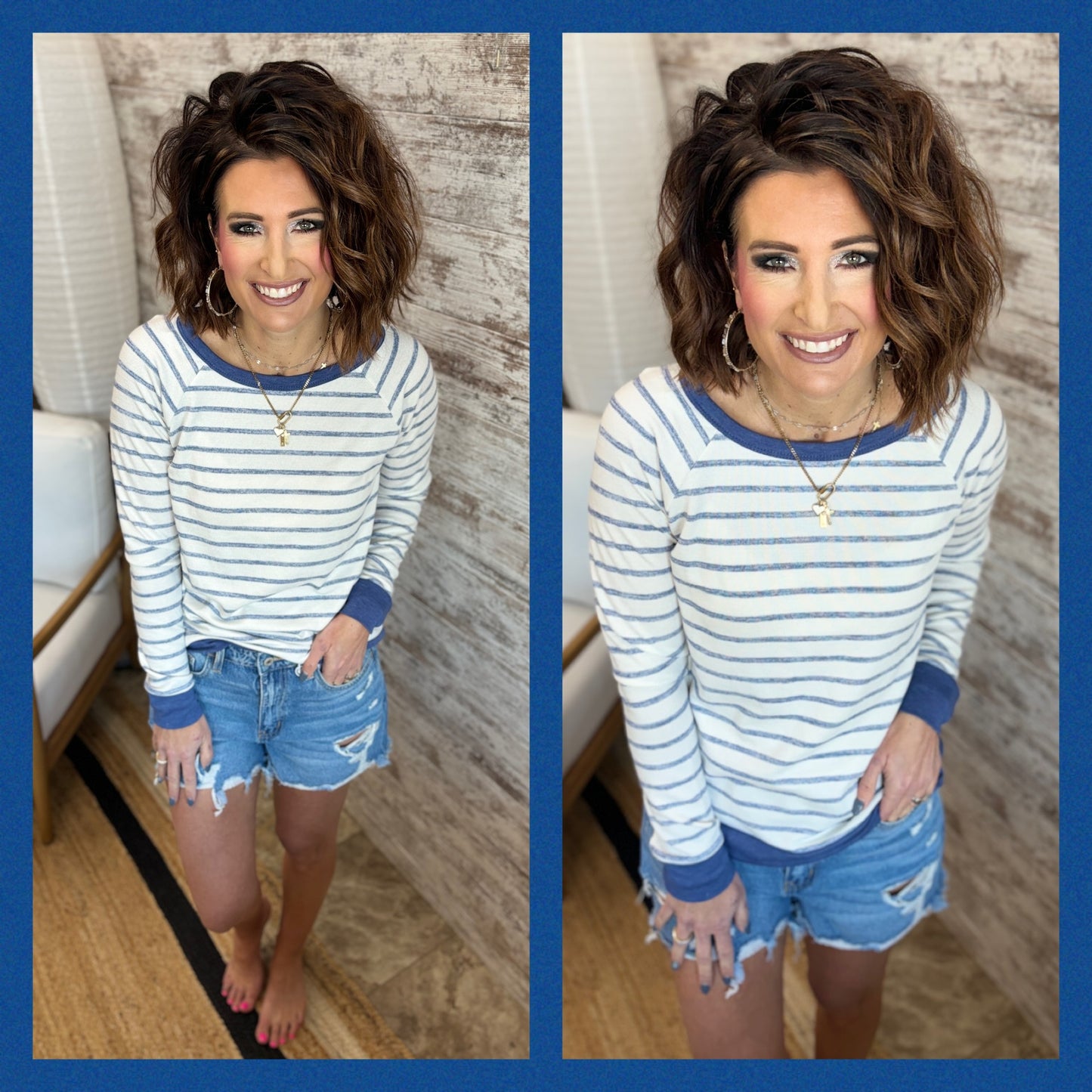 Striped Long Sleeve Knit ~ 2 Color