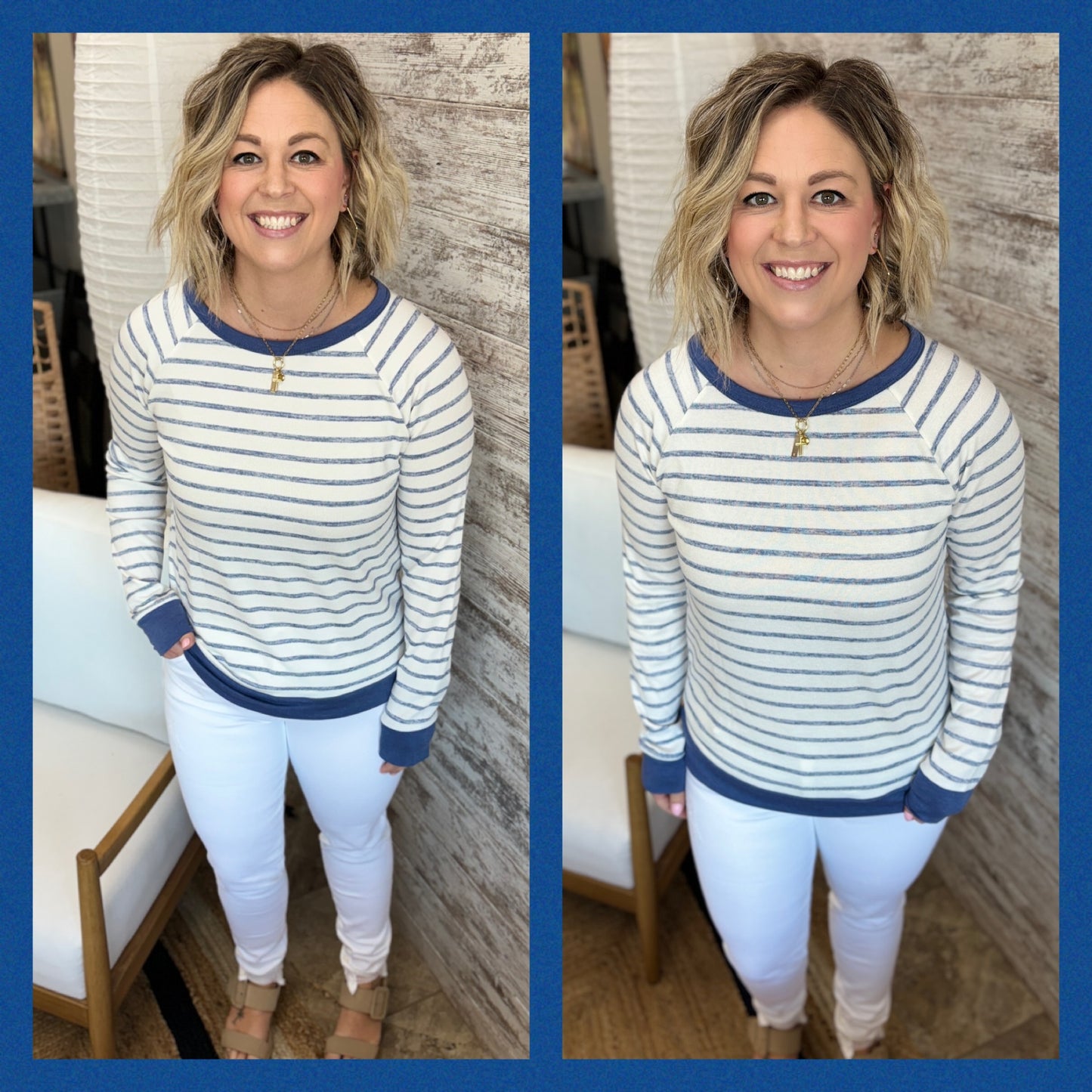 Striped Long Sleeve Knit ~ 2 Color