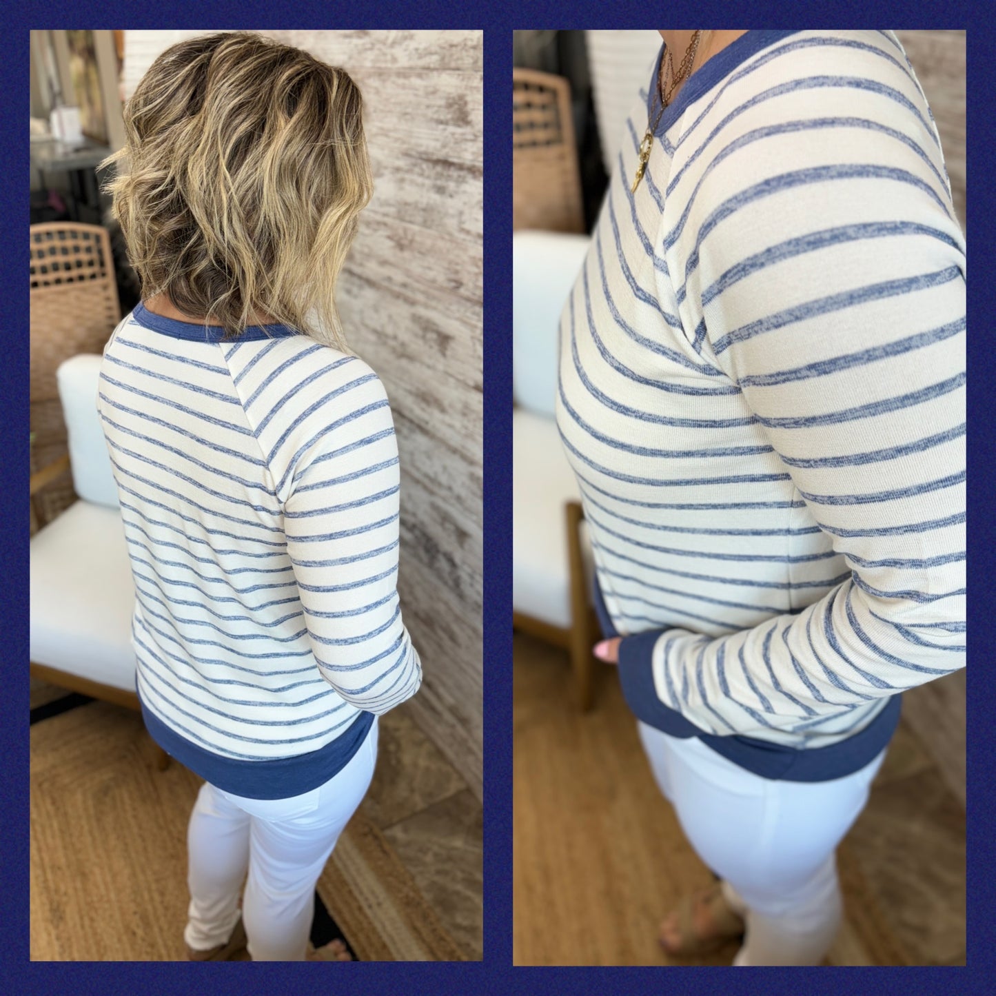 Striped Long Sleeve Knit ~ 2 Color