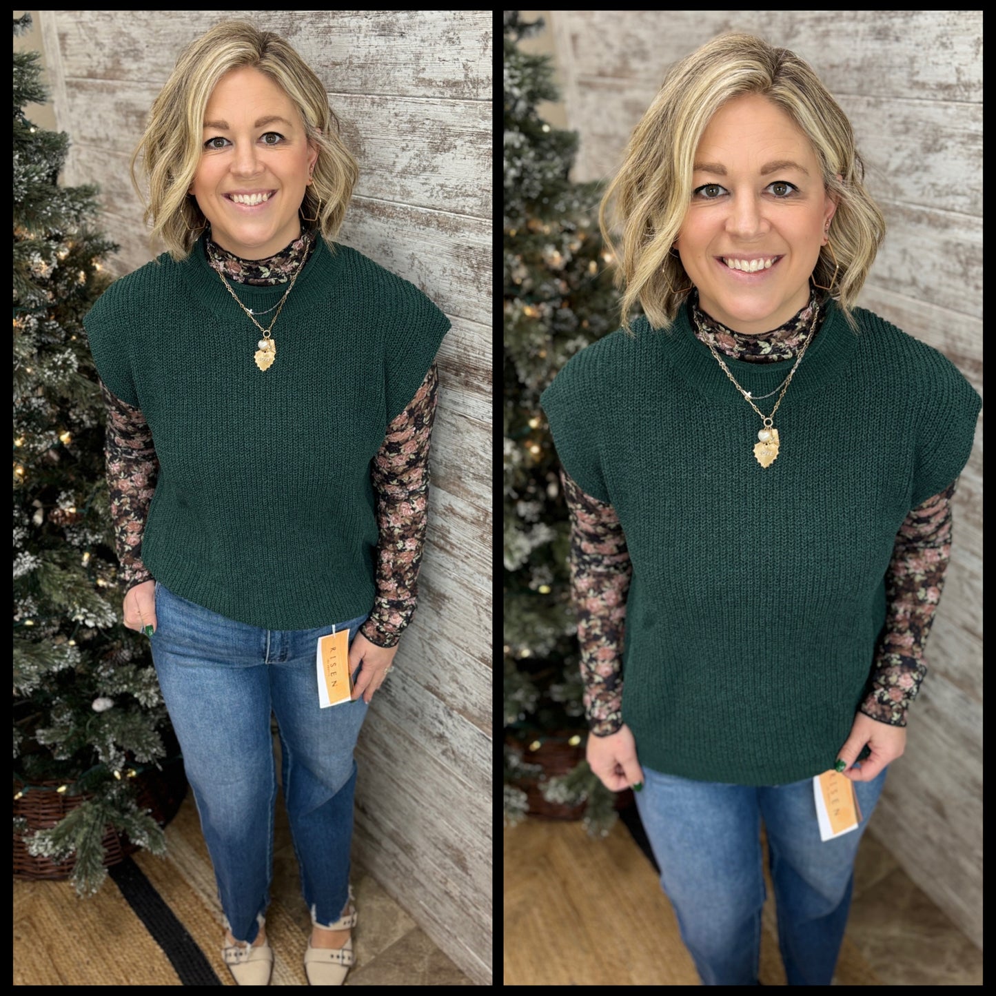 Forest Knit Sweater Vest