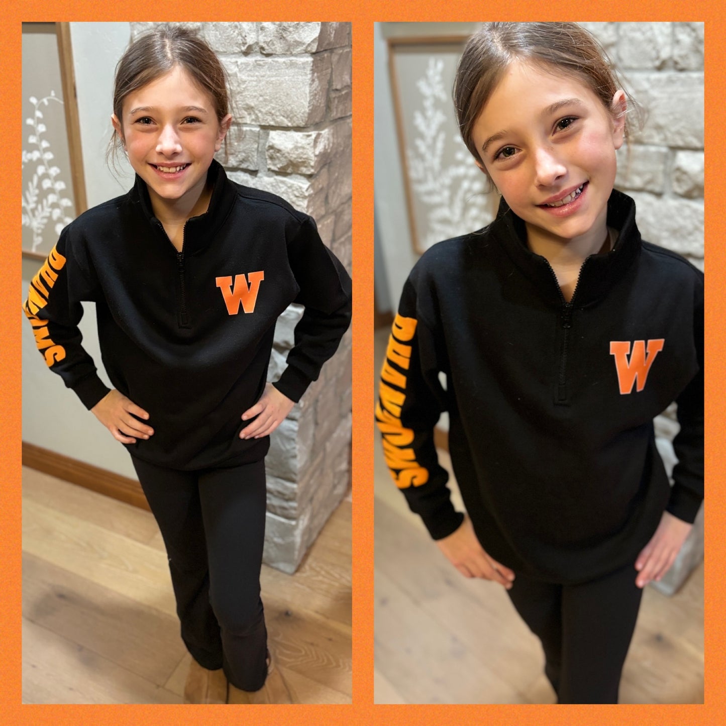 West DePere Phantoms Youth Enza Black 1/4 Zip