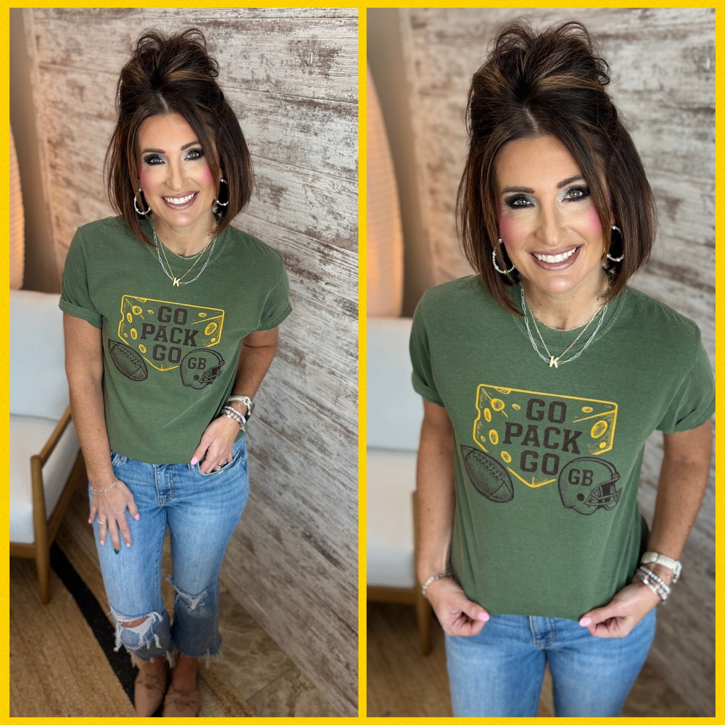 Go Pack Go Heavy Blend Comfort Colors Moss Tee