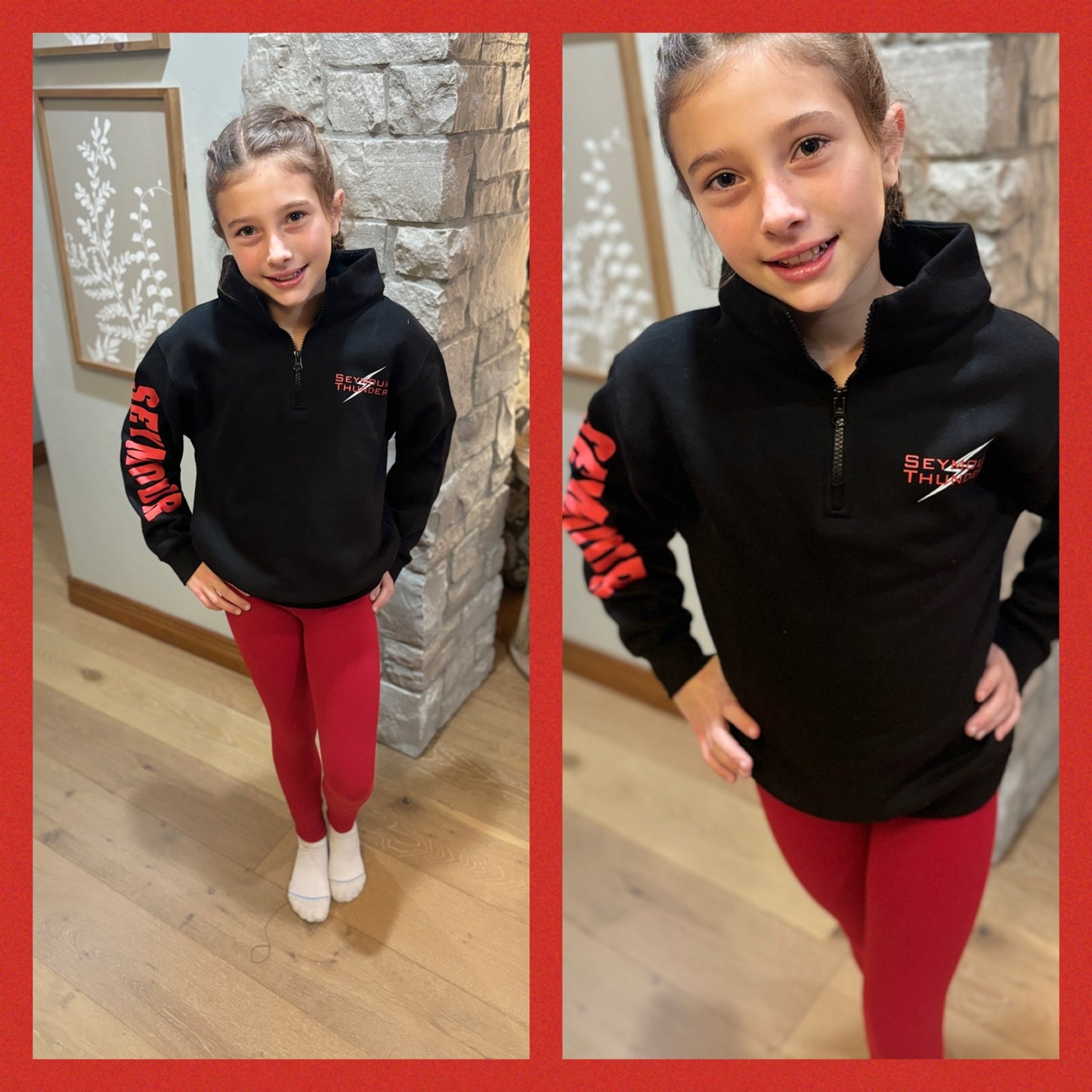 Seymour Thunder Youth Enza Black 1/4 Zip