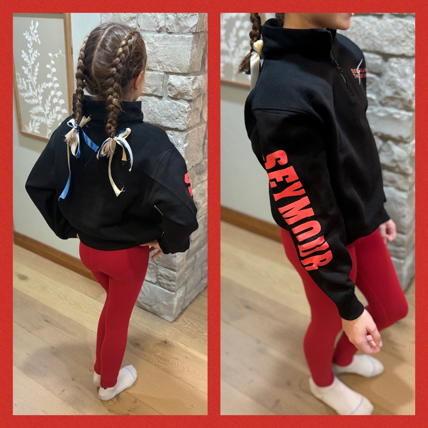 Seymour Thunder Youth Enza Black 1/4 Zip