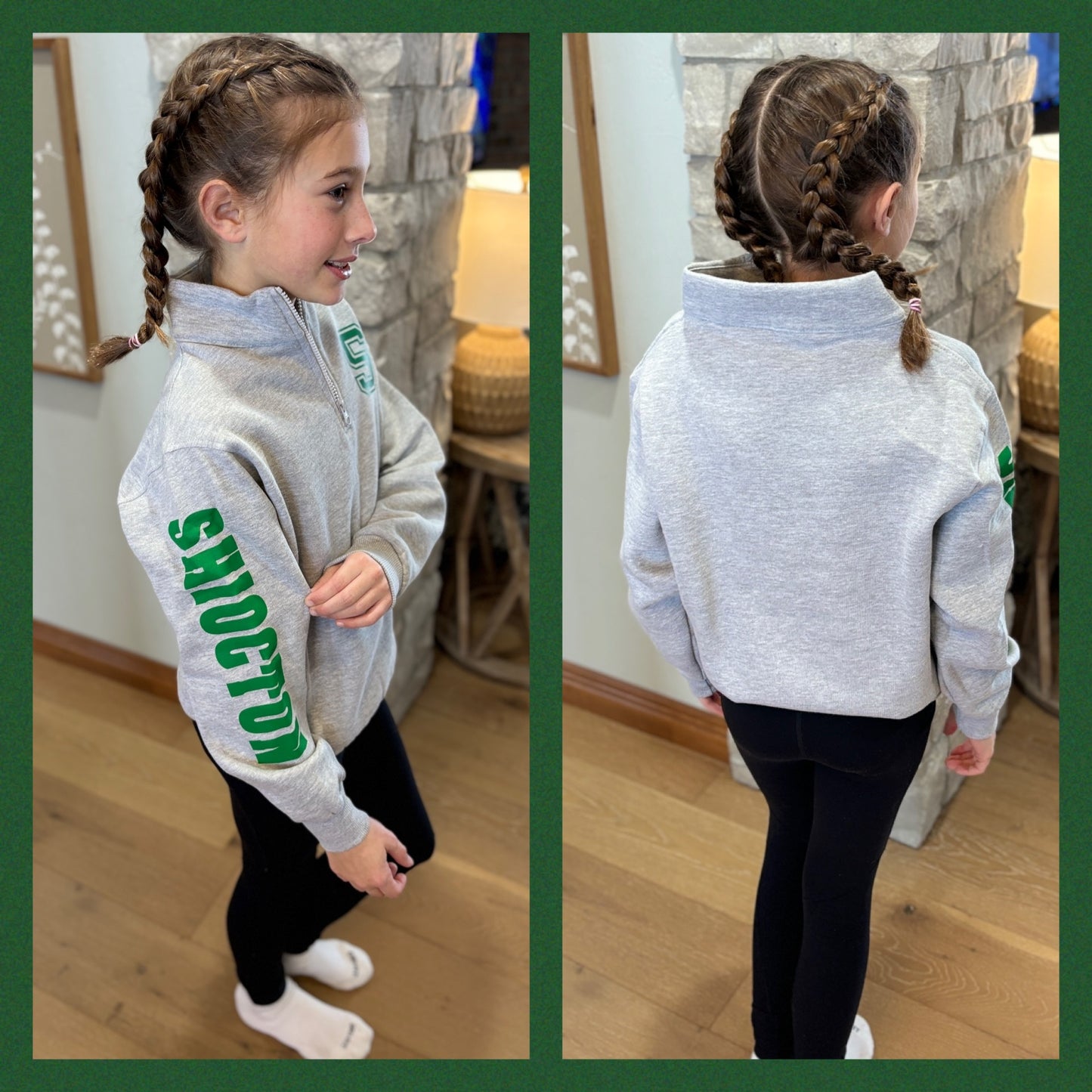 Shiocton Youth Enza Grey 1/4 Zip